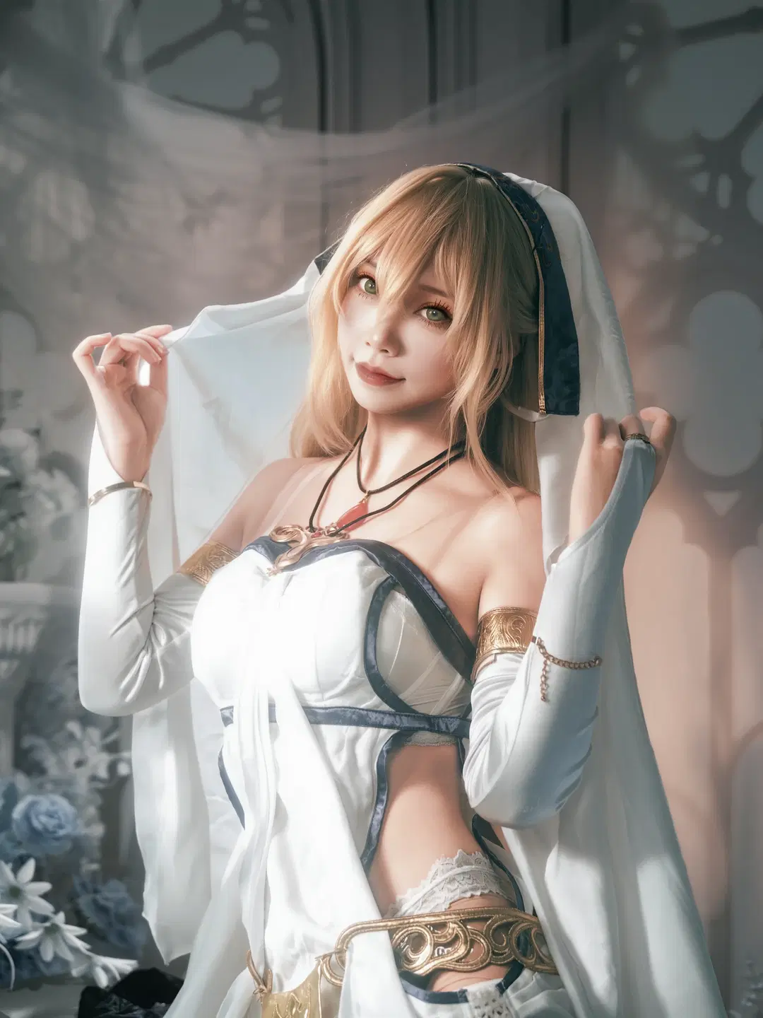 【圣女cos】哥布林杀手：纯白与暗影间的圣洁化身 - 北面色影 - 第3张
