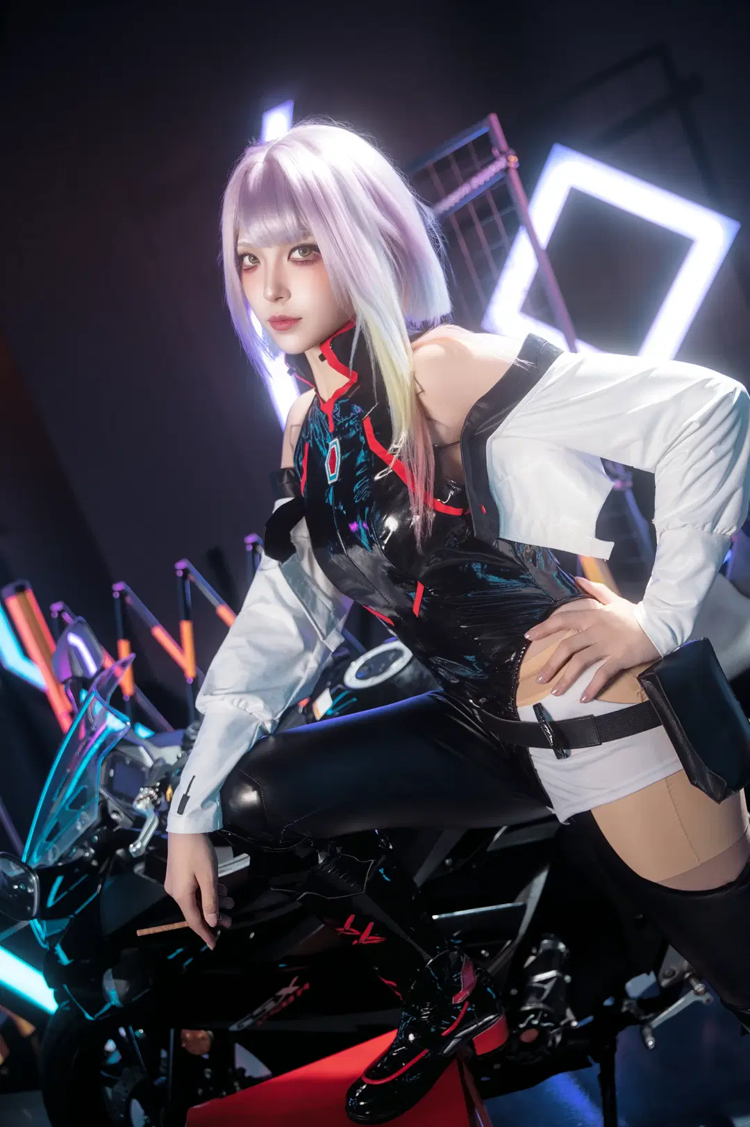 二次元看见计划, 露西cos, 赛博朋克边缘行者, 赛博朋克2077, 机车女孩