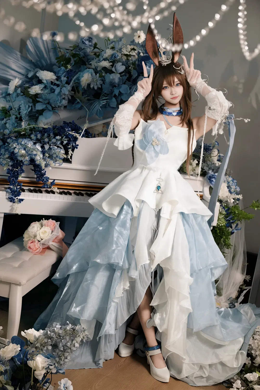 【アーミヤ コスプレ】『アークナイツ』ロドスの青き花海と音楽の旋律 - 北面色影 - 8枚目