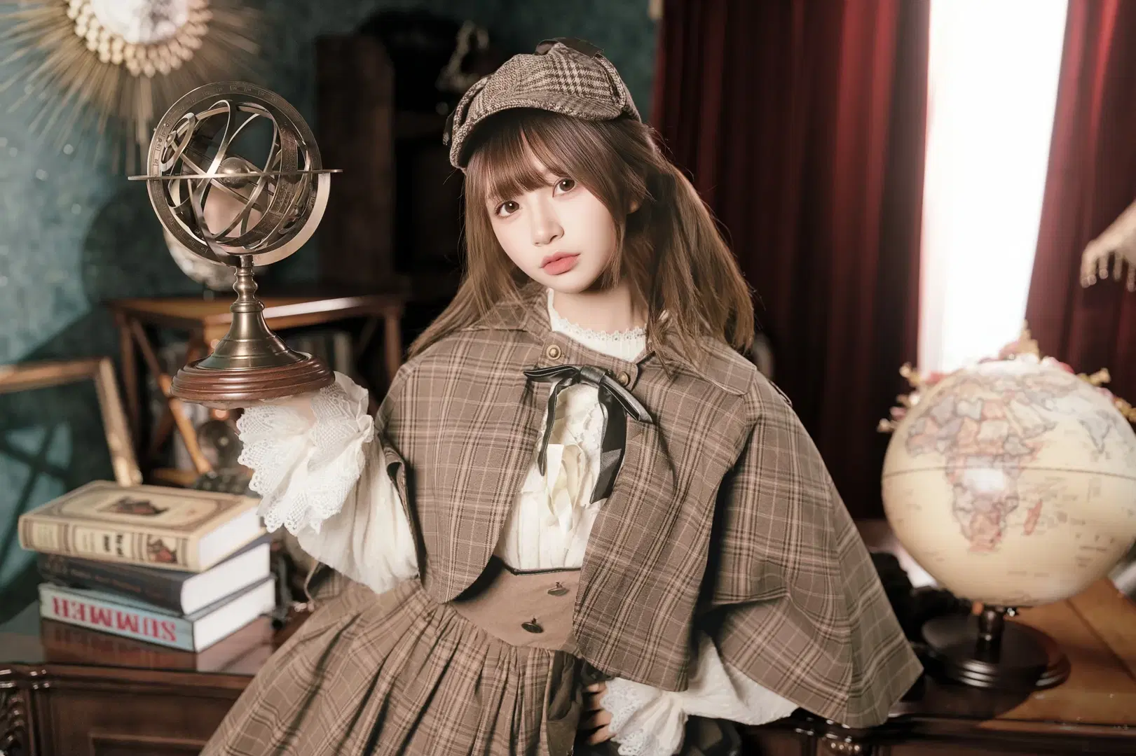vintage detective style Cosplay: British collegiate style Infused with Bookish Charm and Sophistication by 北面色影 - Image 12