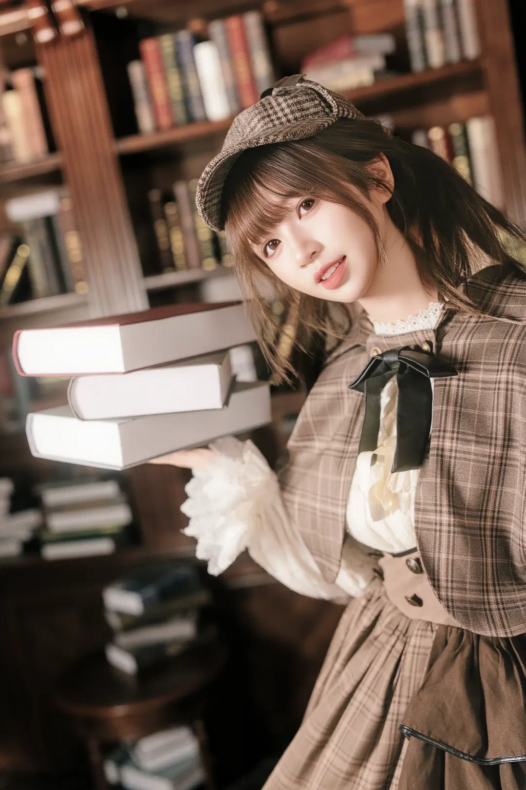 vintage detective style Cosplay: British collegiate style Infused with Bookish Charm and Sophistication by 北面色影 - Image 14