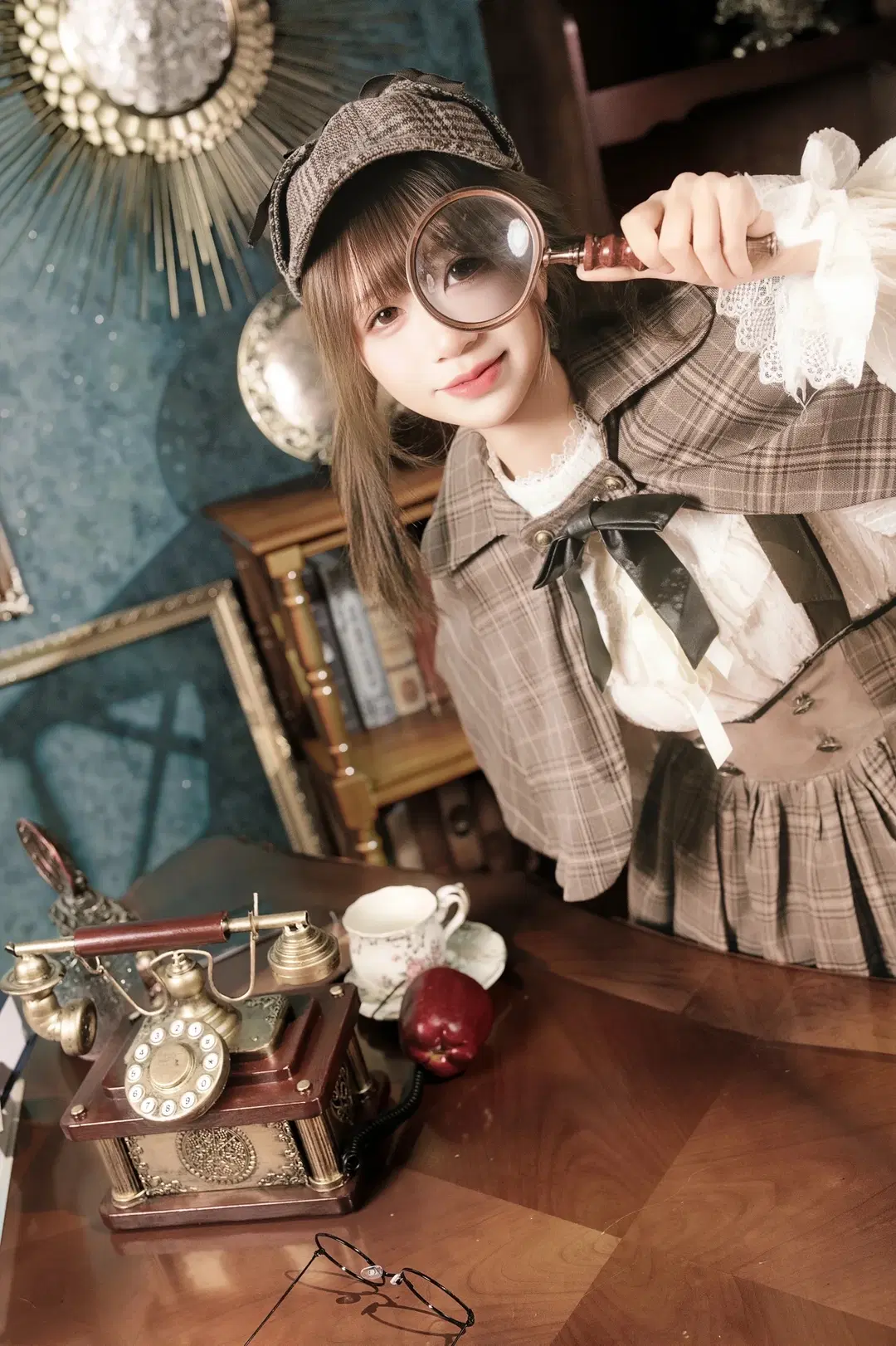 vintage detective style Cosplay: British collegiate style Infused with Bookish Charm and Sophistication by 北面色影 - Image 17