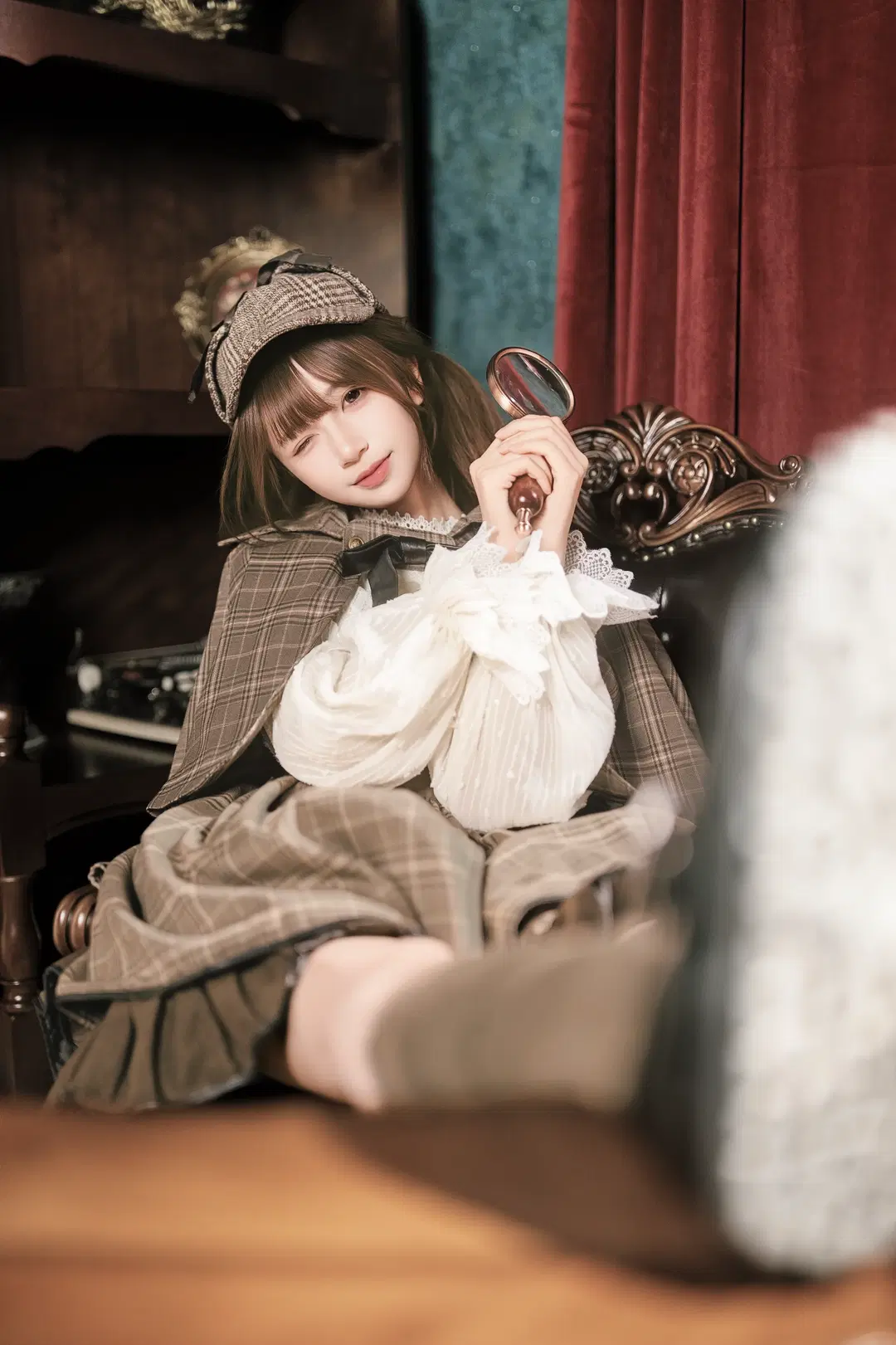 vintage detective style Cosplay: British collegiate style Infused with Bookish Charm and Sophistication by 北面色影 - Image 3