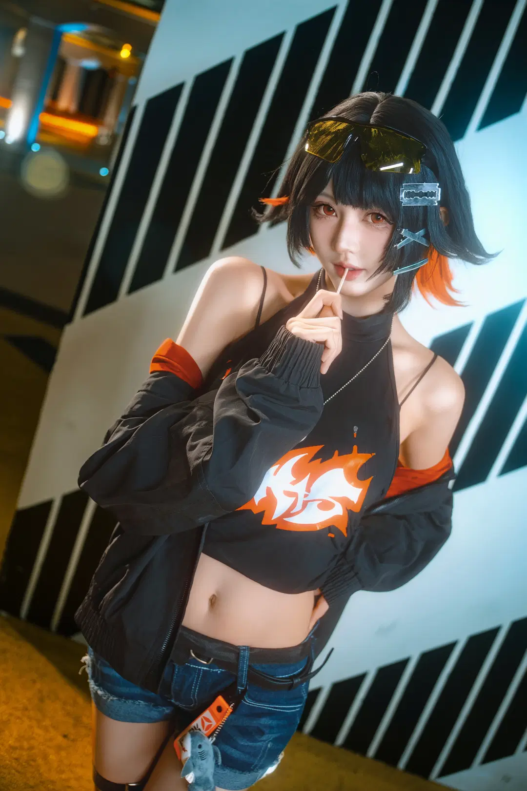 【鲨鱼妹cos】绝区零的街头夜拍，今天也没抓到雅迪 - 北面色影 - 第6张