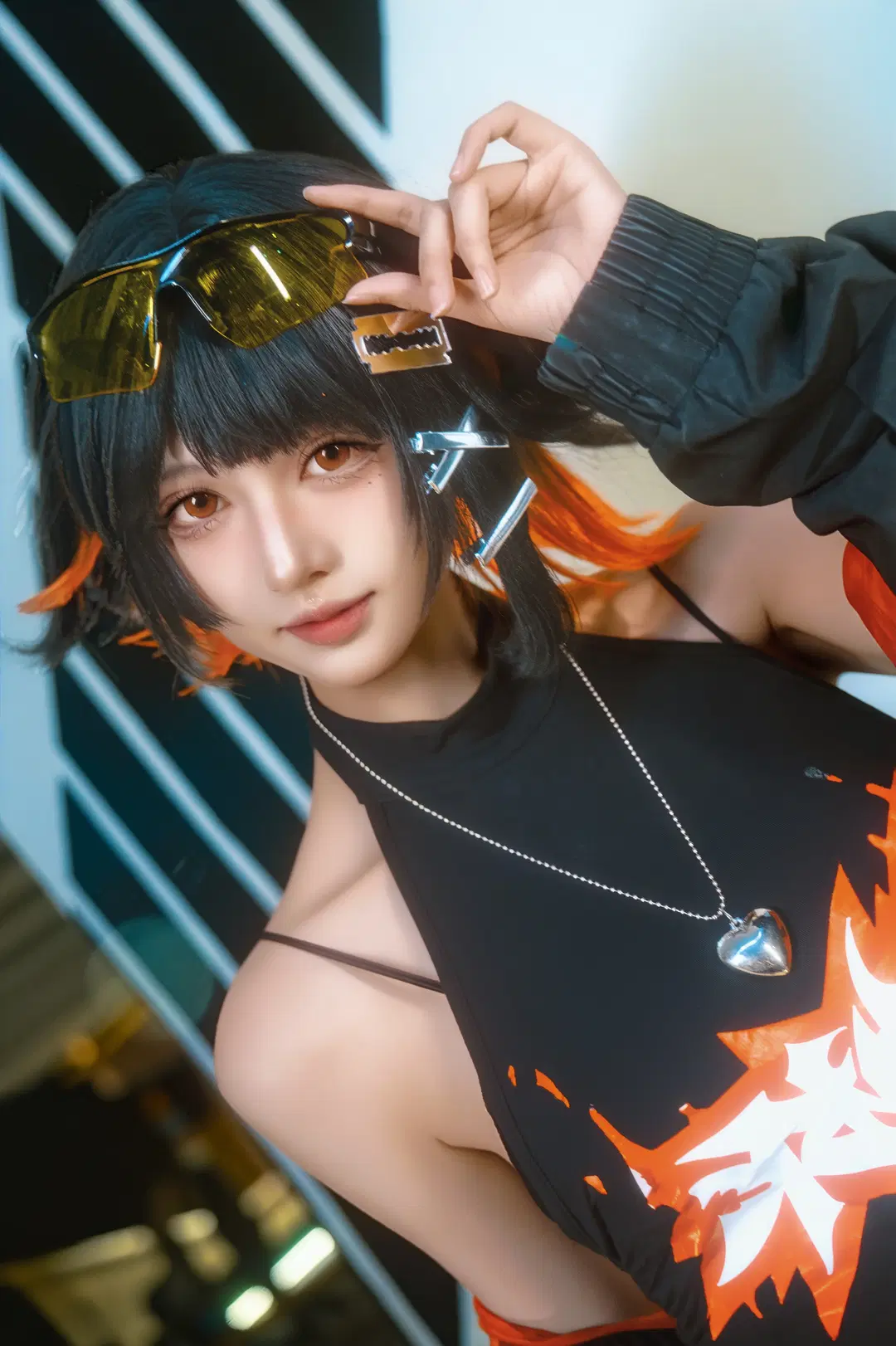 【鲨鱼妹cos】绝区零的街头夜拍，今天也没抓到雅迪 - 北面色影 - 第7张