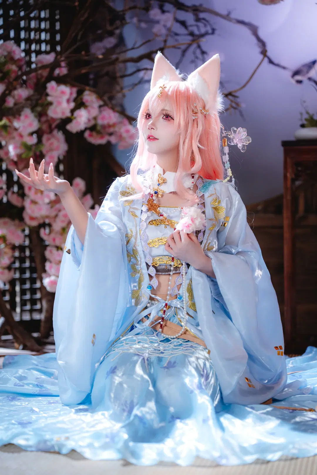 【鸿雪cos】明日方舟行梦侧畔这套古风造型的拍摄记录 - 青阳 - 第3张