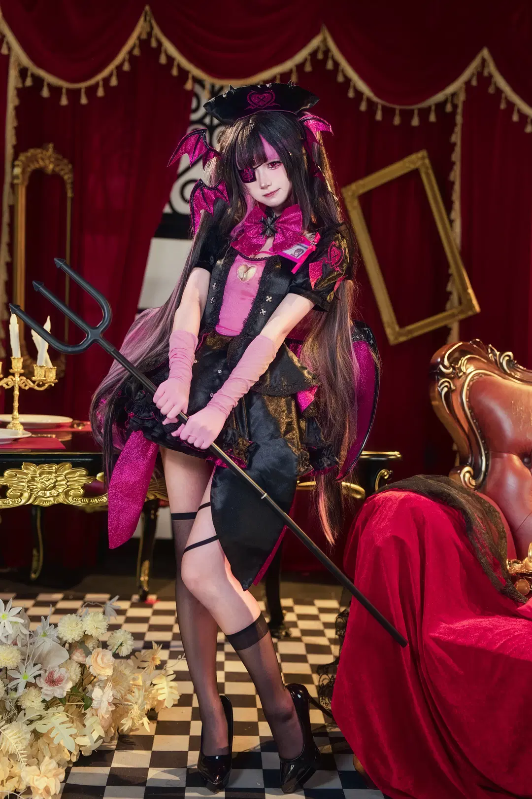 【プリンツ・モーリッツコスプレ】『アズールレーン』黒ピンクの蝙蝠羽、夜の帳のスイートハート - 青阳 - 7枚目