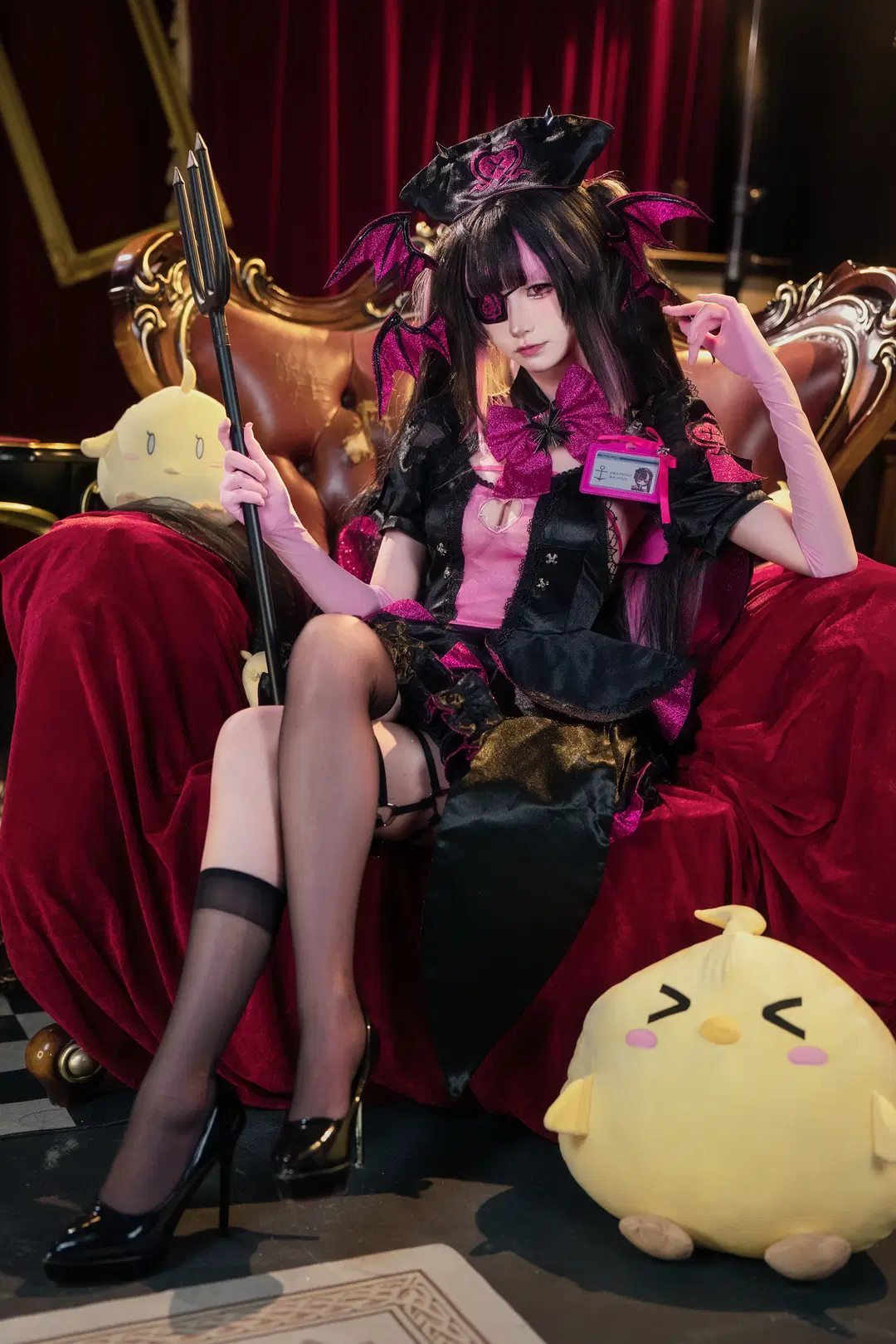 【プリンツ・モーリッツコスプレ】『アズールレーン』黒ピンクの蝙蝠羽、夜の帳のスイートハート - 青阳 - 8枚目