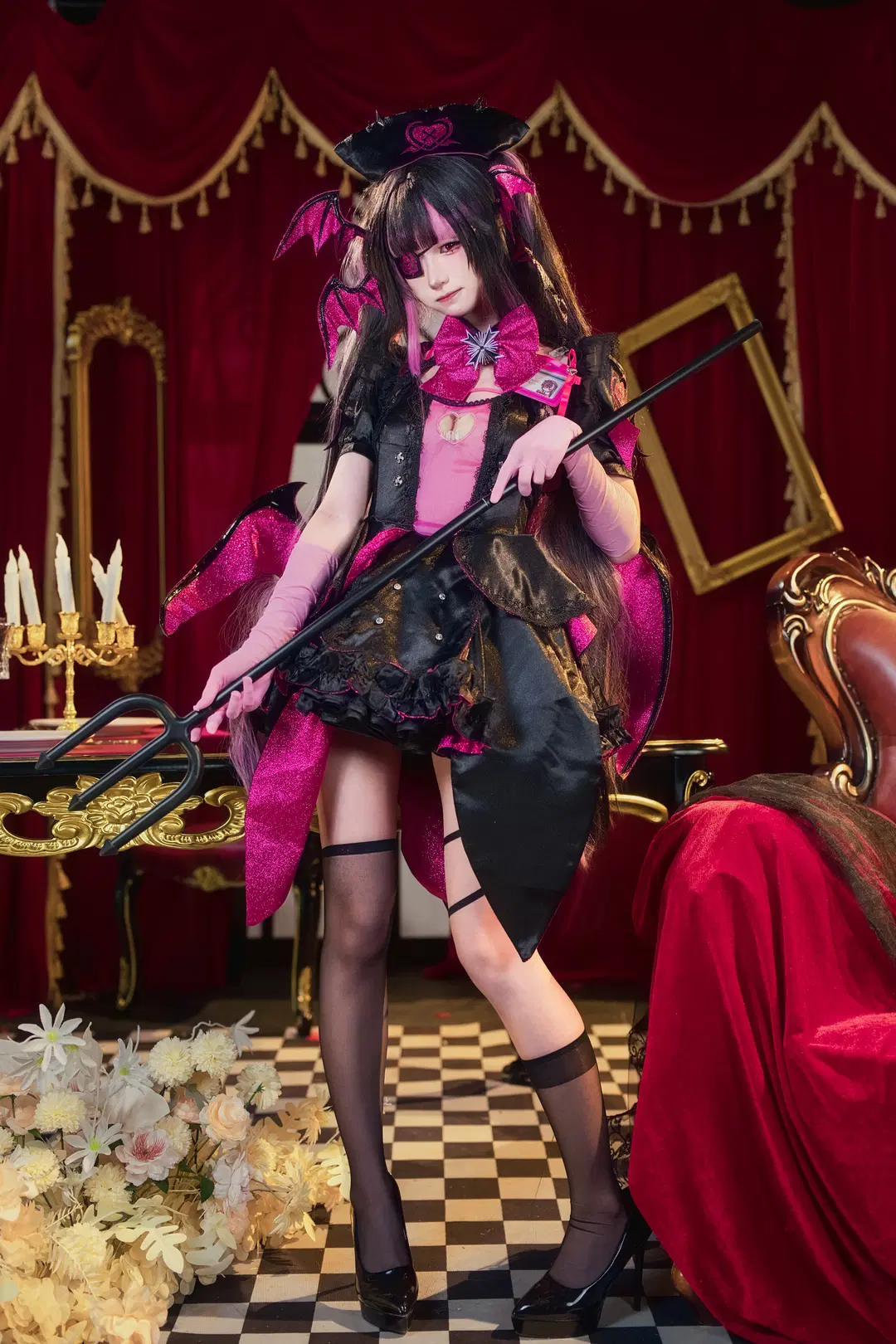 【プリンツ・モーリッツコスプレ】『アズールレーン』黒ピンクの蝙蝠羽、夜の帳のスイートハート - 青阳 - 9枚目