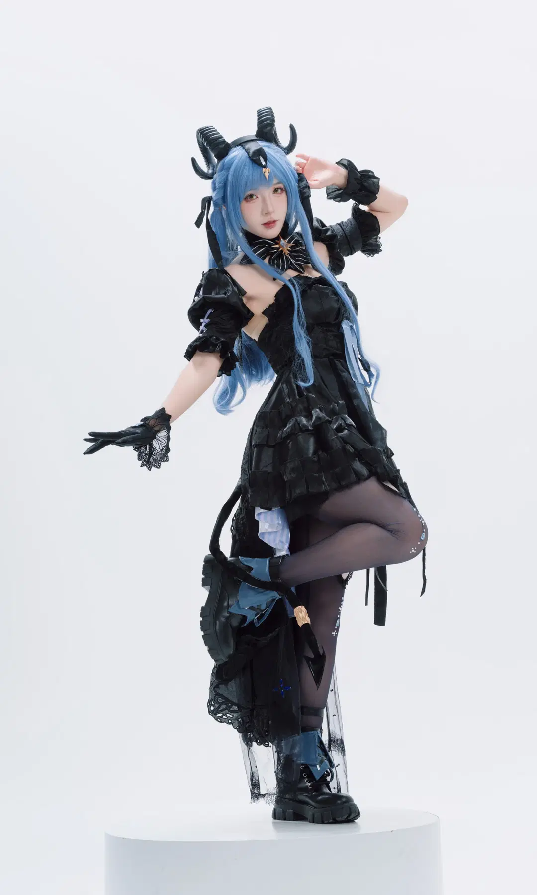 Sakiko Toyokawa cosplay, Gothic style, Arknights, Black stockings, BanG Dream!