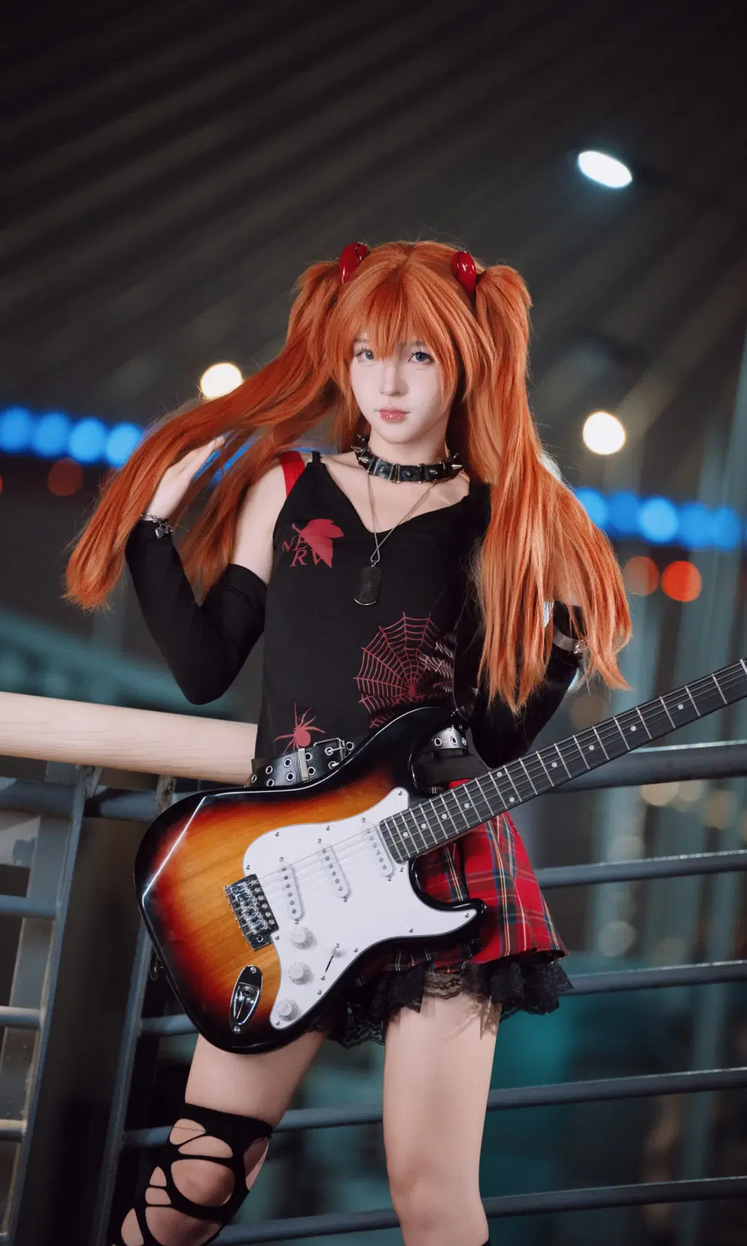 EVA, 明日香cos, 新世纪福音战士, 丝袜, 摇滚