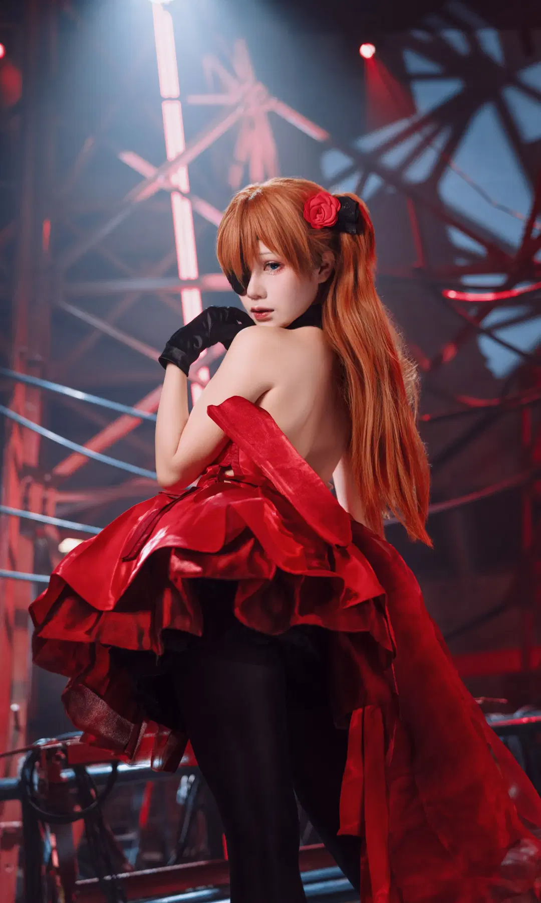 【明日香cos】新世紀福音戰士紅色舞臺風造型 - TimeAfterTime - 第3張