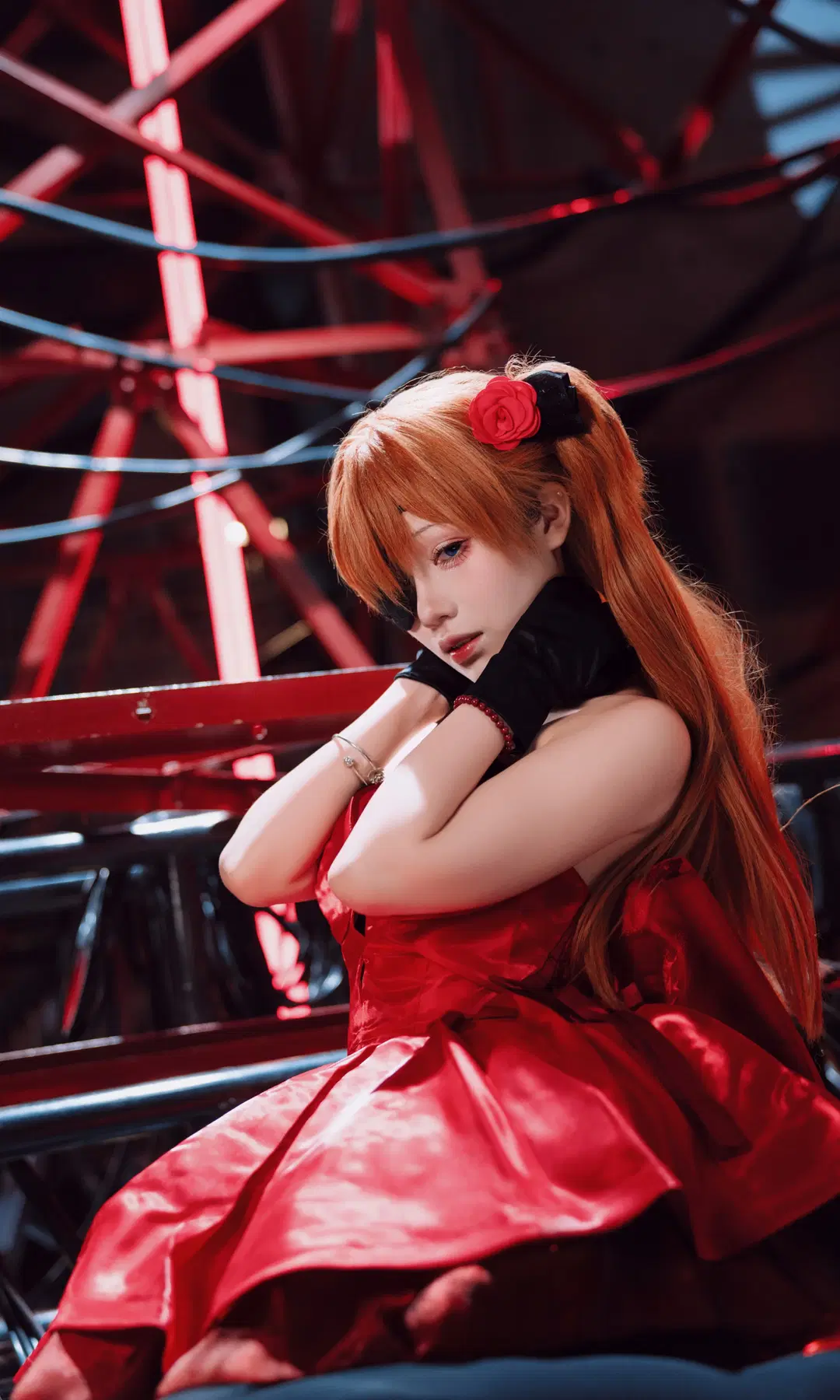 【明日香cos】新世紀福音戰士紅色舞臺風造型 - TimeAfterTime - 第6張