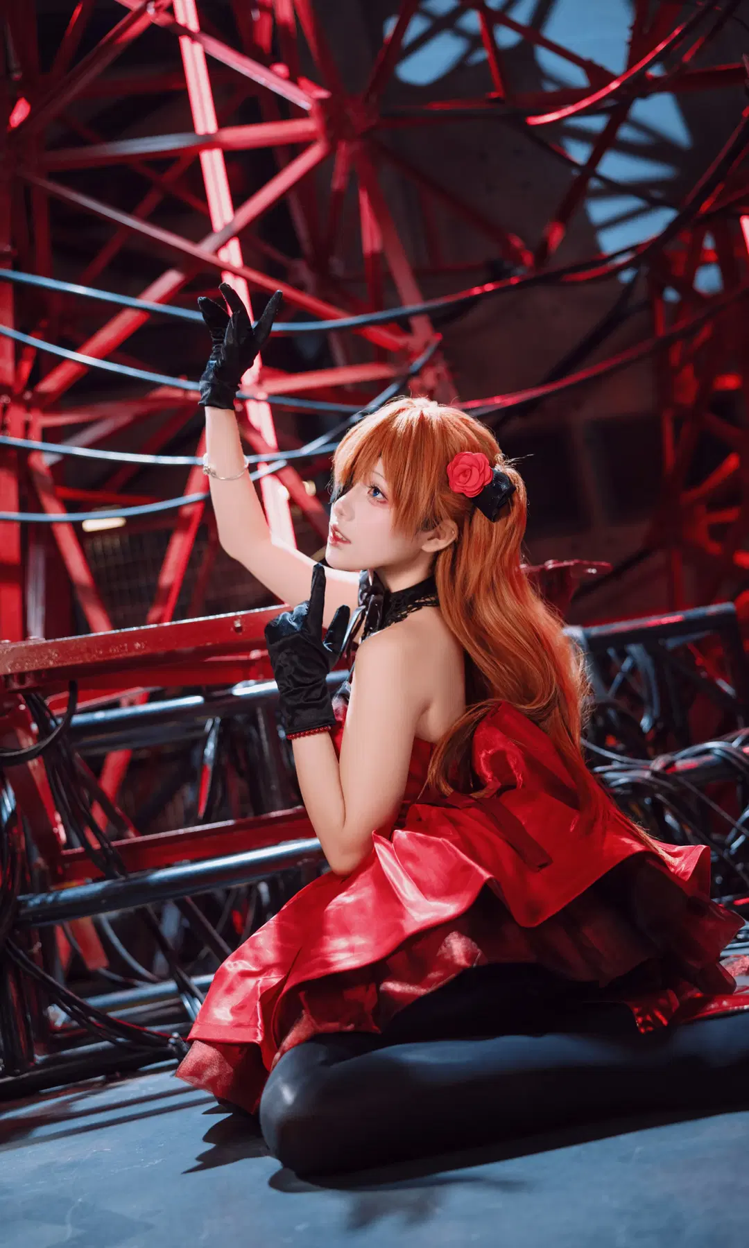 【明日香cos】新世紀福音戰士紅色舞臺風造型 - TimeAfterTime - 第7張