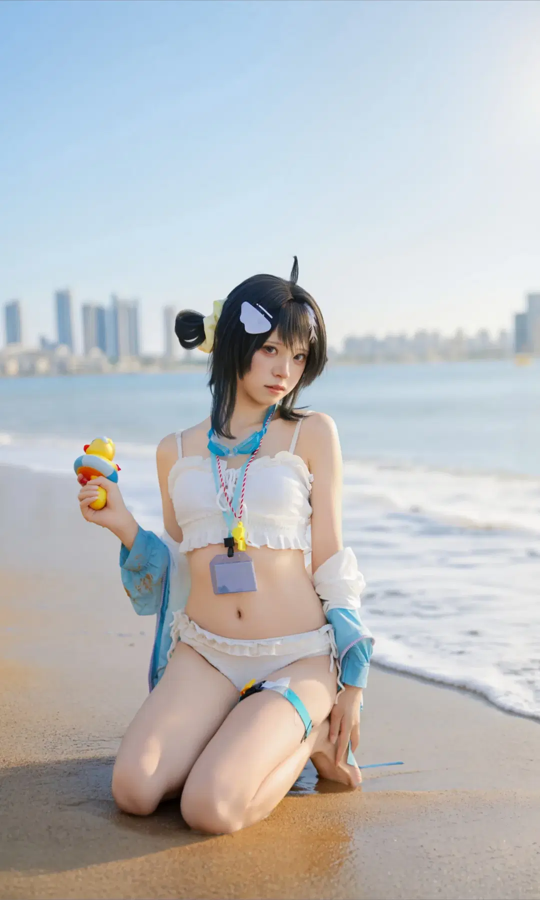 明日方舟羽毛笔cos 海边夏日泳装记录 - TimeAfterTime - 第4张