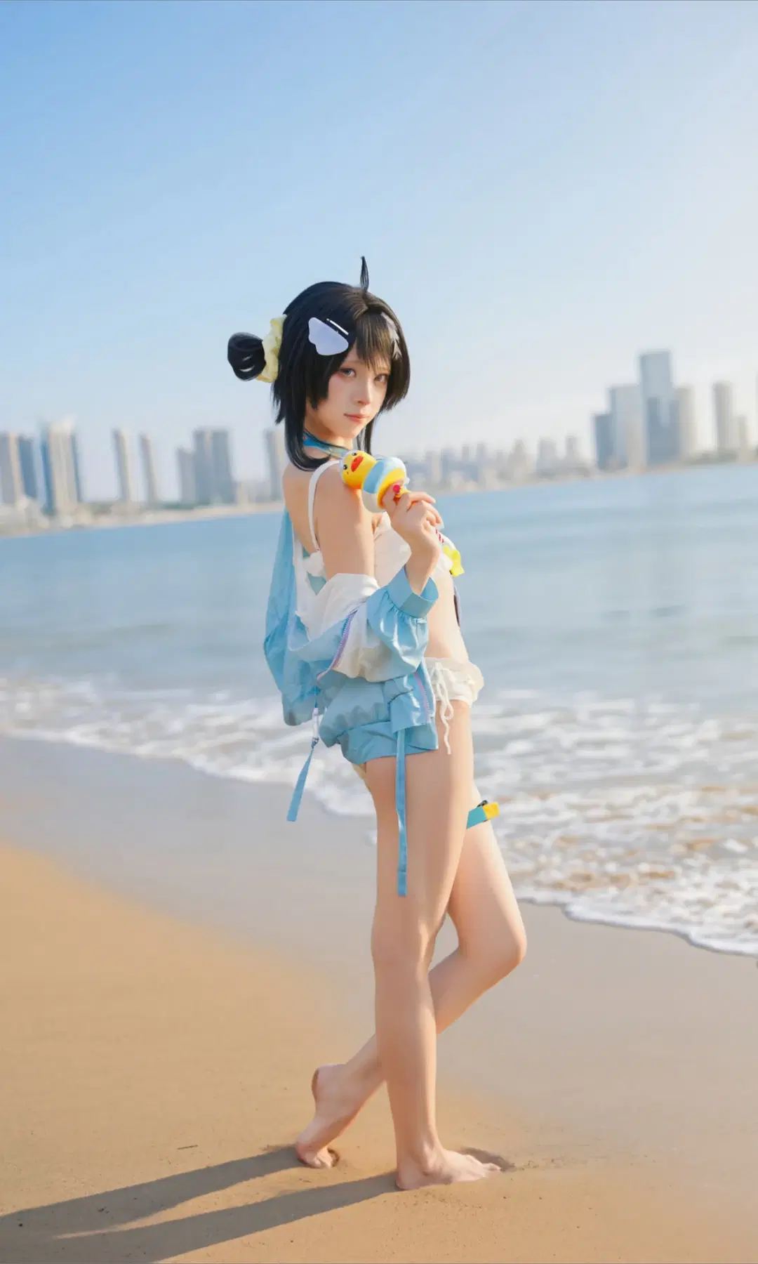 明日方舟羽毛笔cos 海边夏日泳装记录 - TimeAfterTime - 第5张