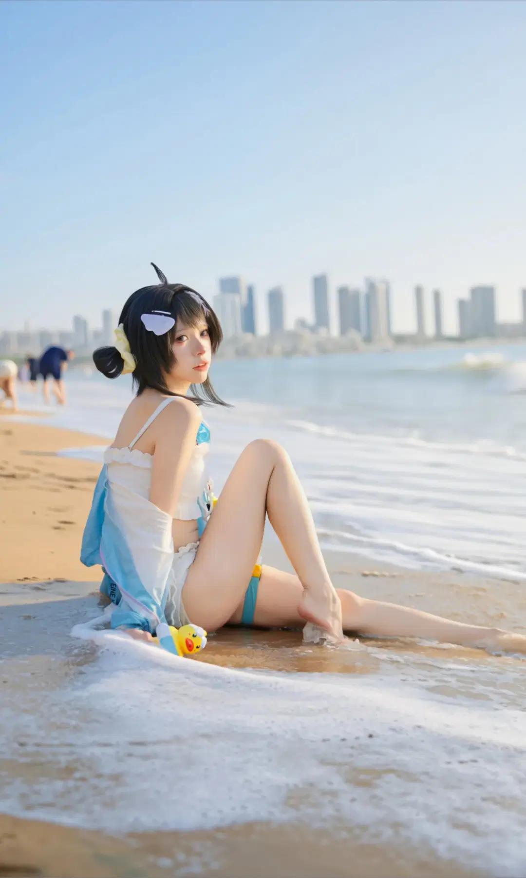 明日方舟羽毛笔cos 海边夏日泳装记录 - TimeAfterTime - 第6张