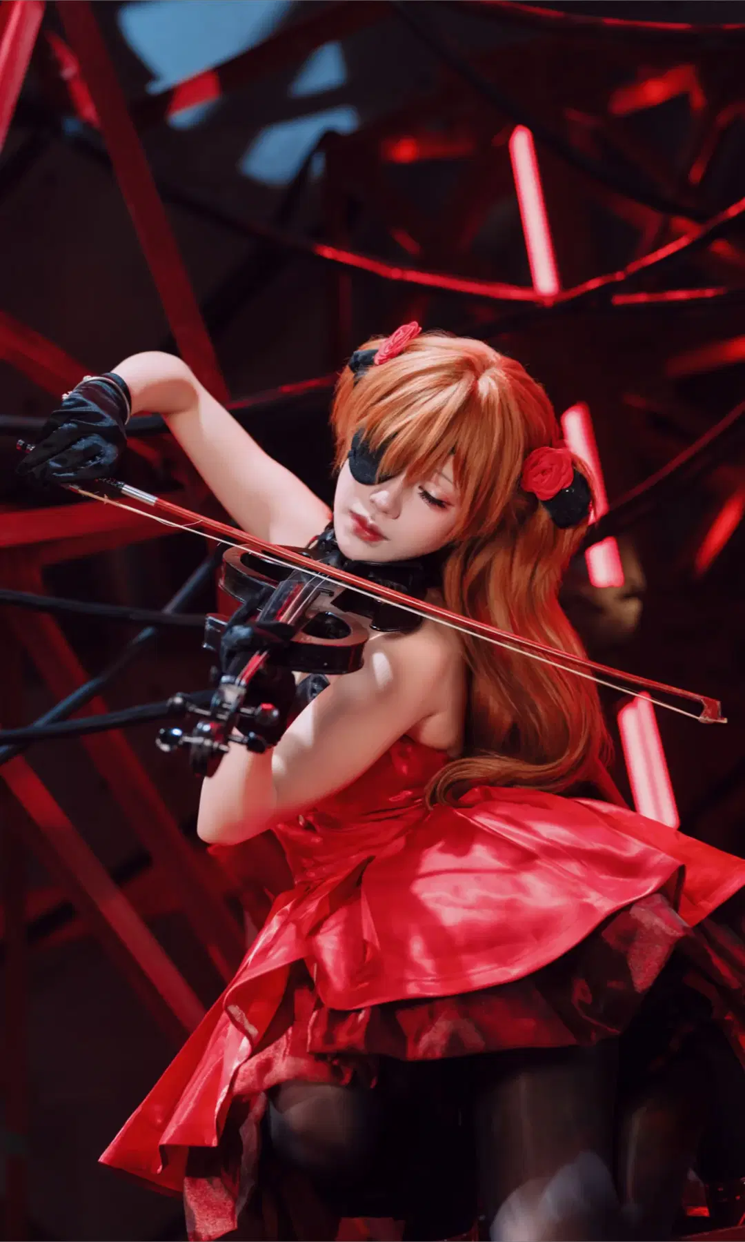 【Asuka Cosplay】Neon Genesis Evangelion Red Industrial Style Meets NIKKE Dark Aesthetics by TimeAfterTime - Image 2