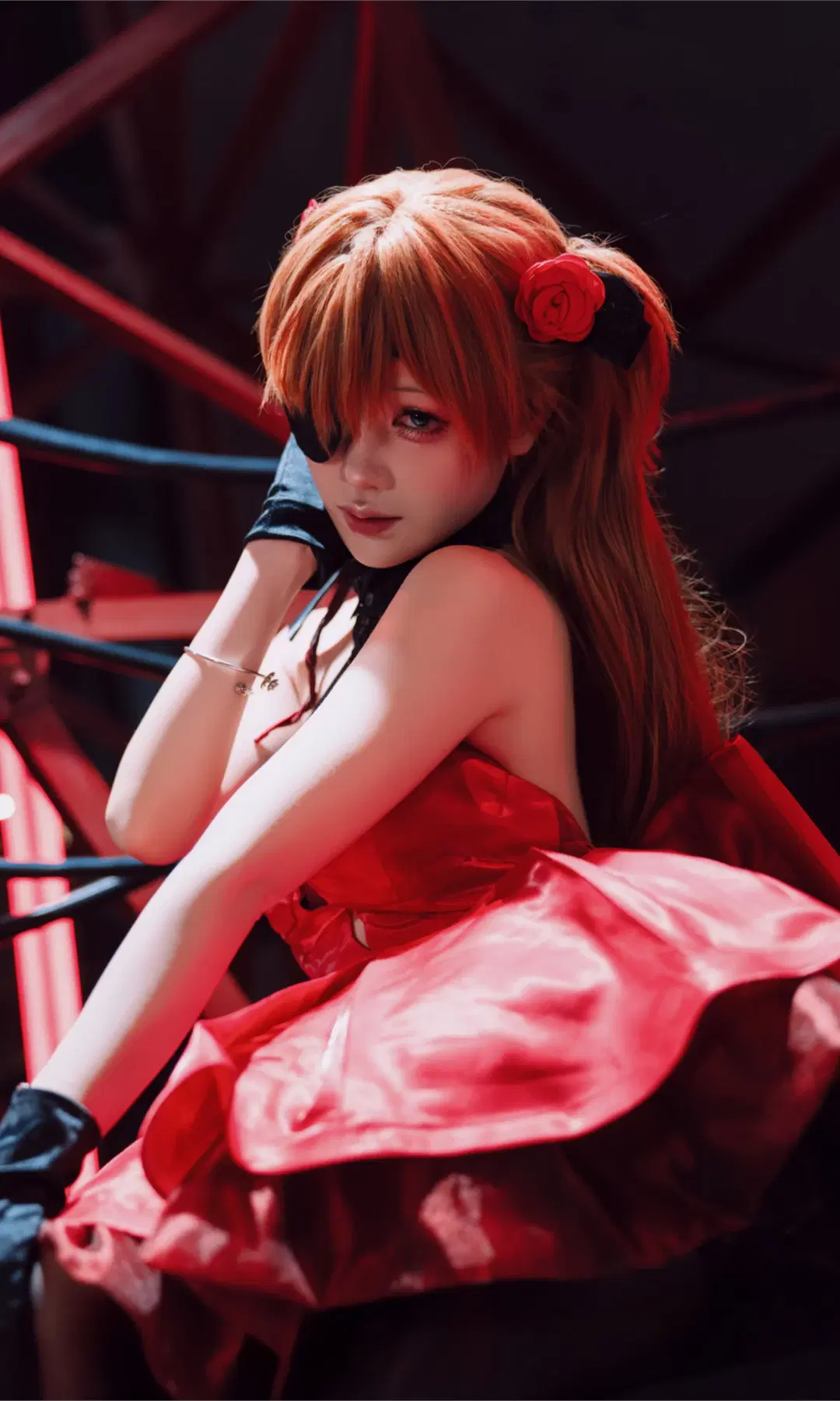 【Asuka Cosplay】Neon Genesis Evangelion Red Industrial Style Meets NIKKE Dark Aesthetics by TimeAfterTime - Image 8