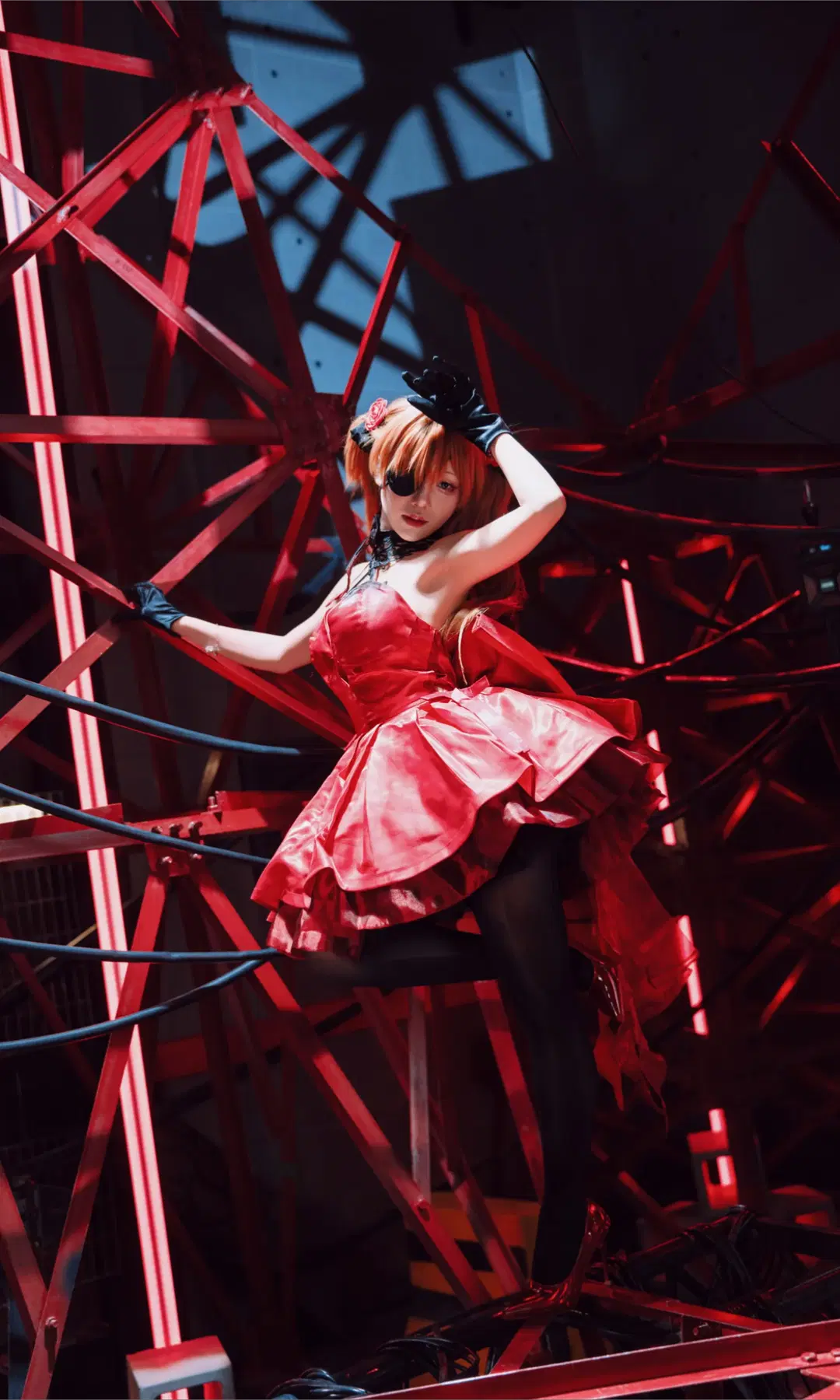【Asuka Cosplay】Neon Genesis Evangelion Red Industrial Style Meets NIKKE Dark Aesthetics by TimeAfterTime - Image 9
