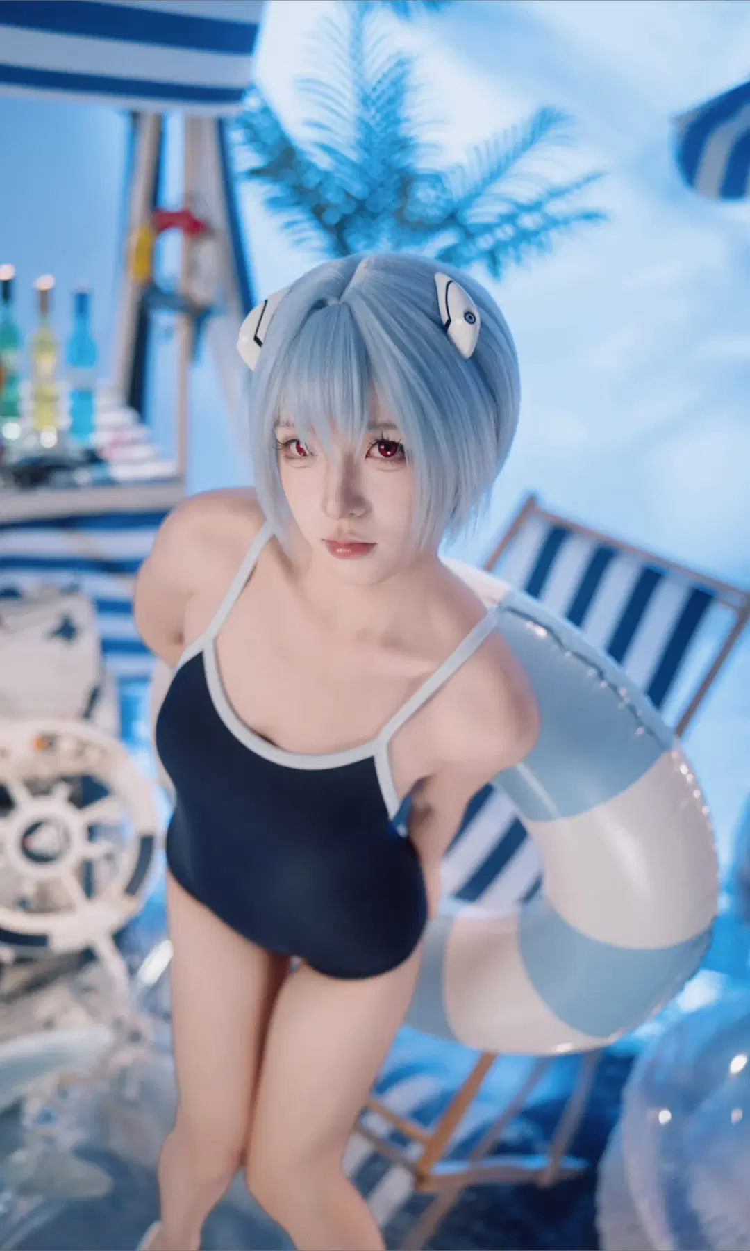 【綾波麗cos】新世紀福音戰士的夏日清涼海灘 - TimeAfterTime - 第3張