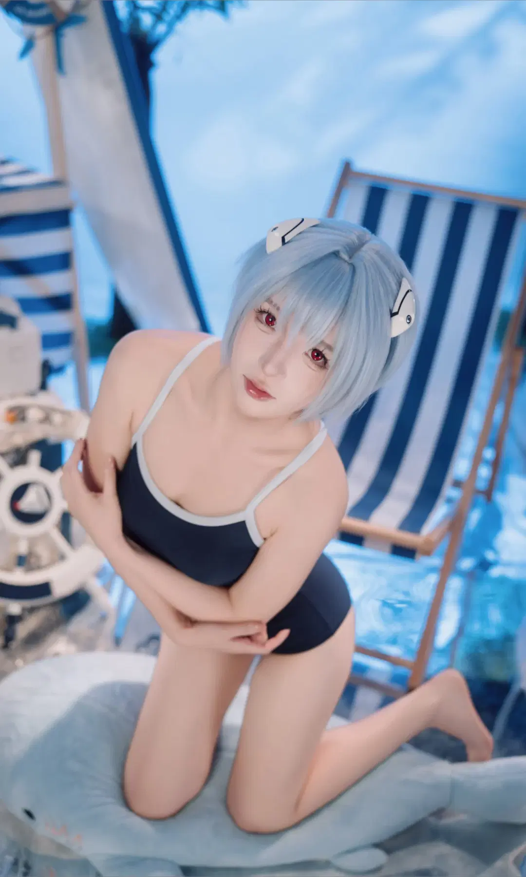 【綾波麗cos】新世紀福音戰士的夏日清涼海灘 - TimeAfterTime - 第4張