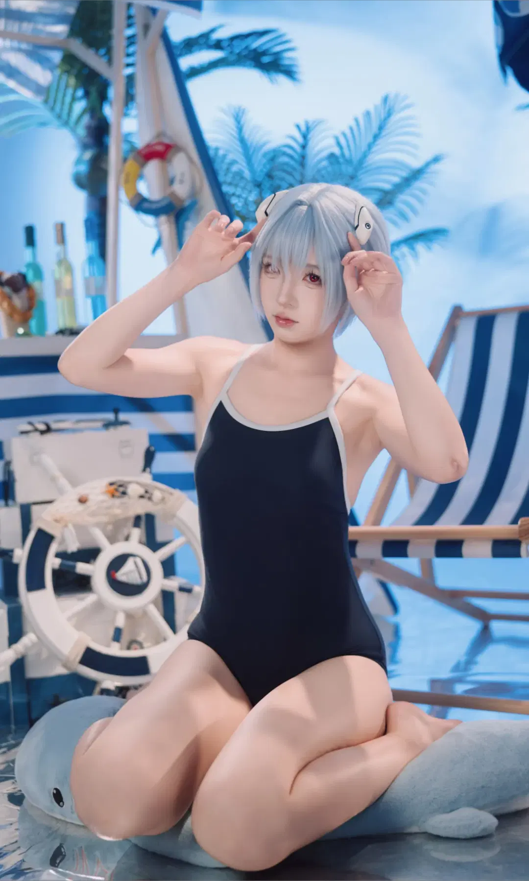 【綾波麗cos】新世紀福音戰士的夏日清涼海灘 - TimeAfterTime - 第5張