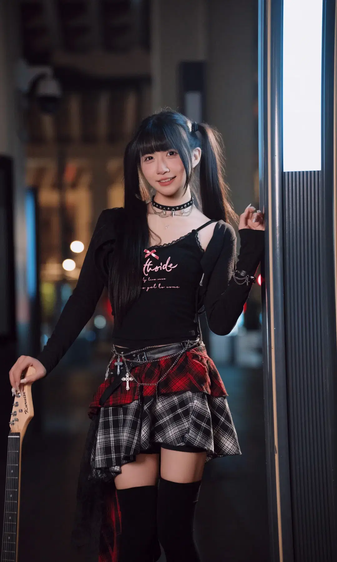 【VTuberコスプレ】ナイトシティのパンクロック少女：『サイバーパンク2077』ストリートスナップ - TimeAfterTime - 7枚目