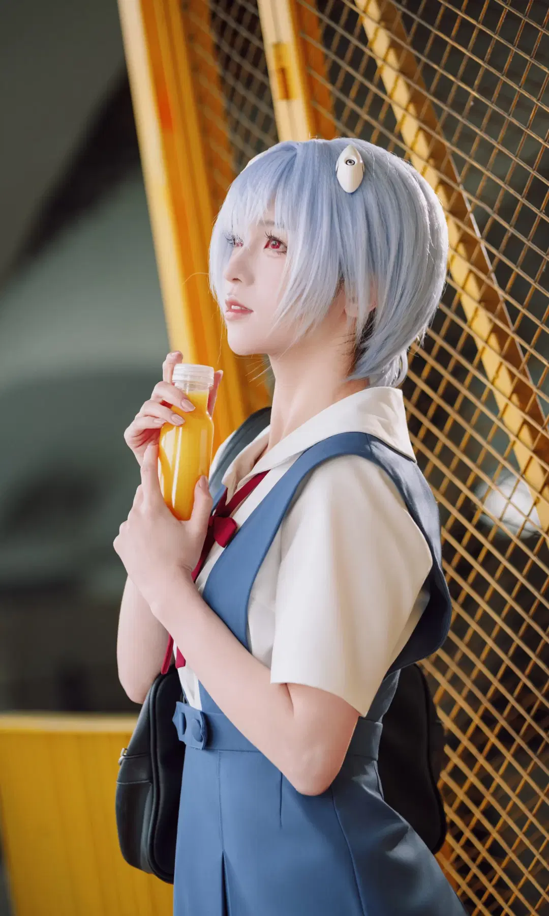 【绫波丽cos】新世纪福音战士的蓝色制服场照，试试这瓶橙汁 - TimeAfterTime - 第2张