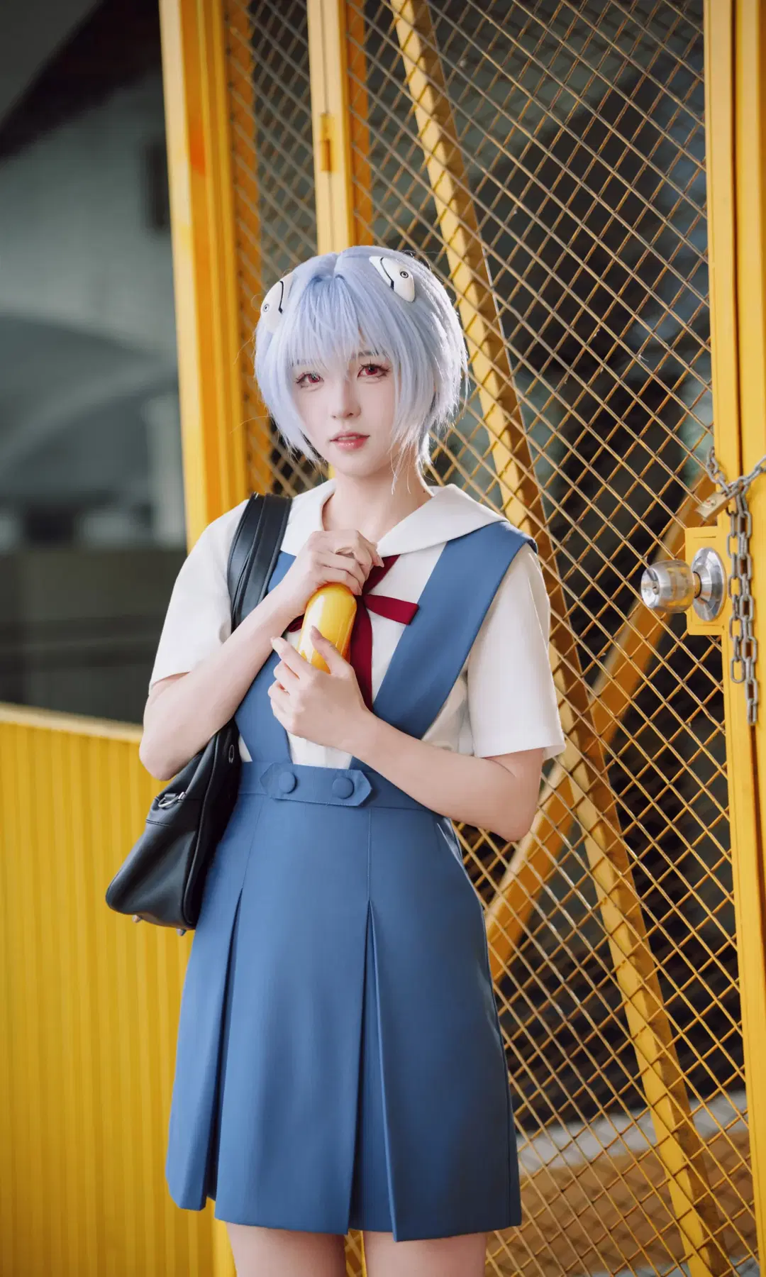 【绫波丽cos】新世纪福音战士的蓝色制服场照，试试这瓶橙汁 - TimeAfterTime - 第3张