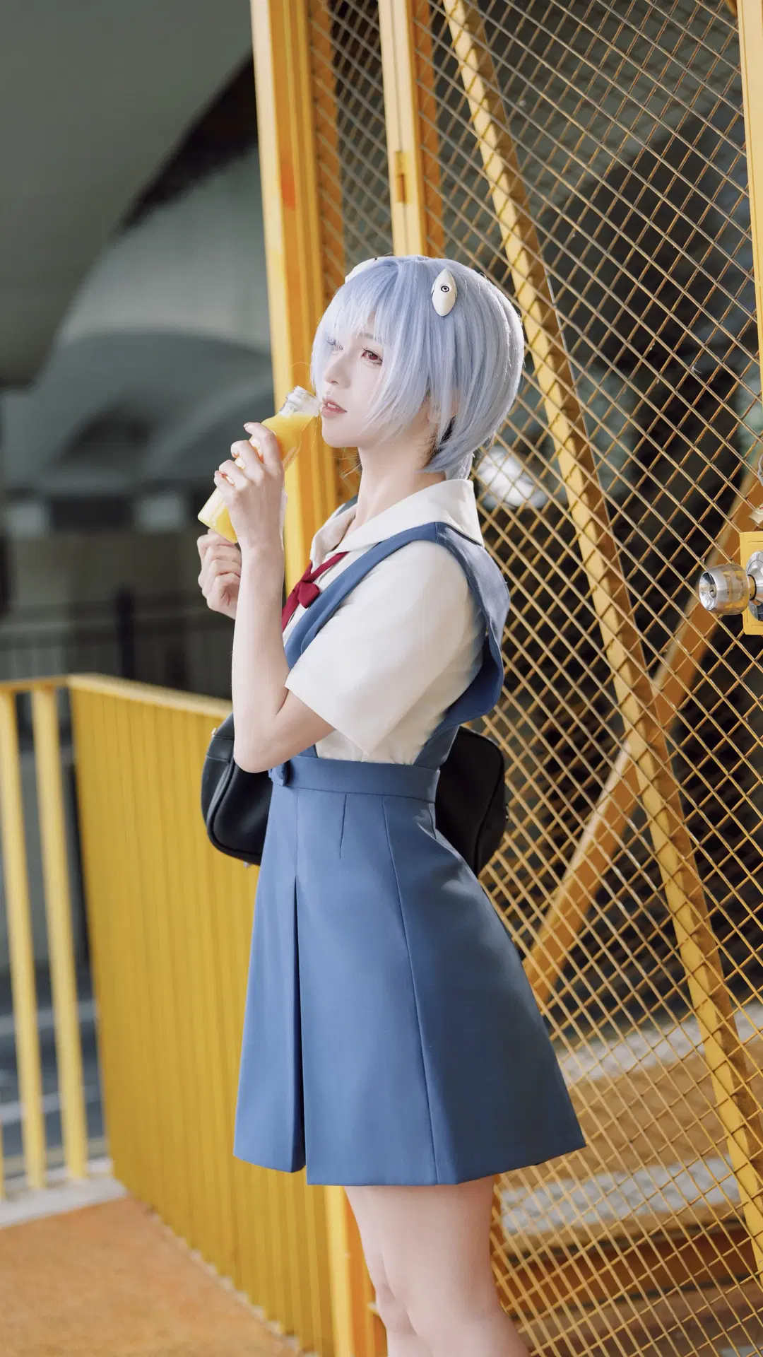 【绫波丽cos】新世纪福音战士的蓝色制服场照，试试这瓶橙汁 - TimeAfterTime - 第5张