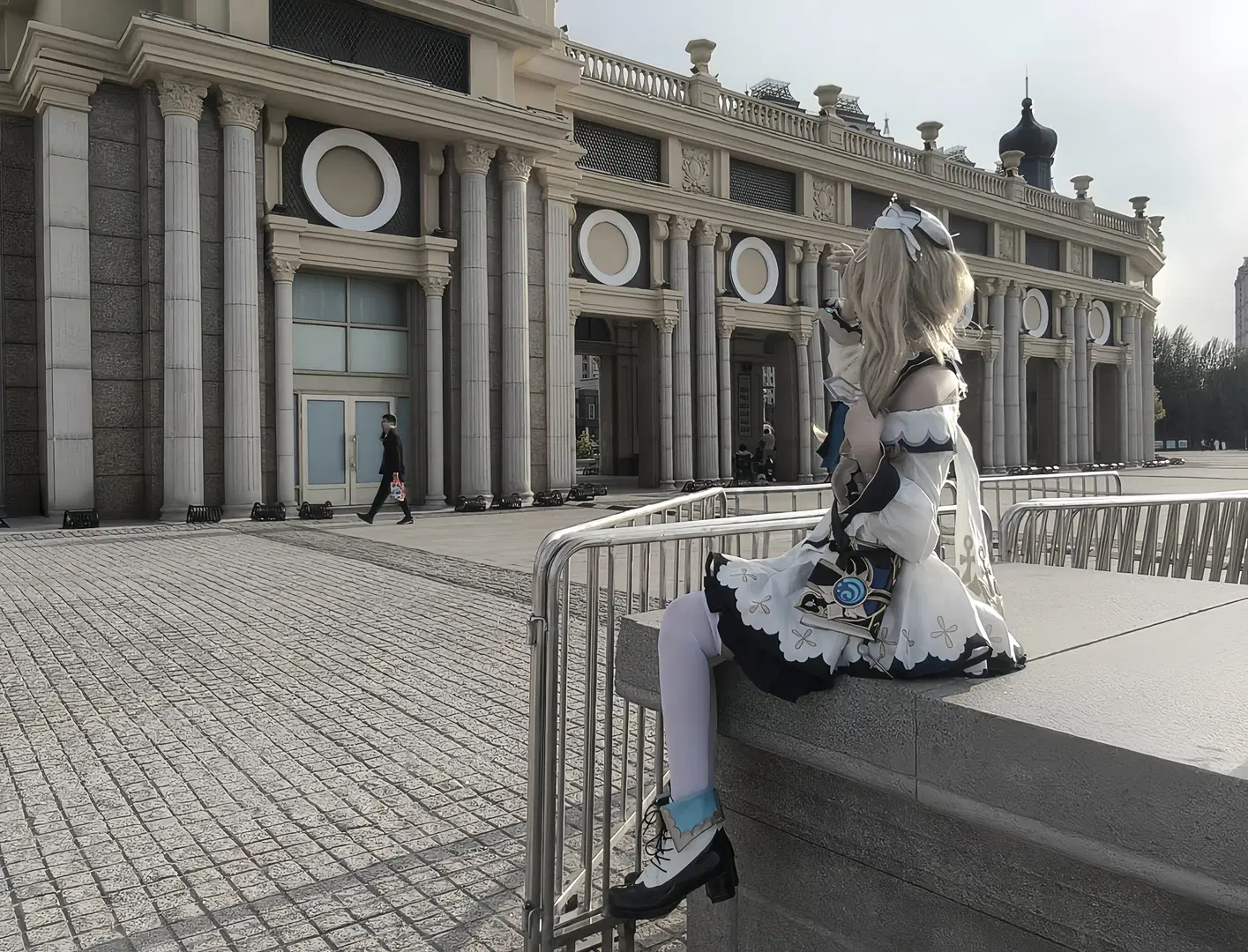 Genshin Impact, Anime-style photography, Barbara Cosplay, Cosplay photoshoot, White stockings