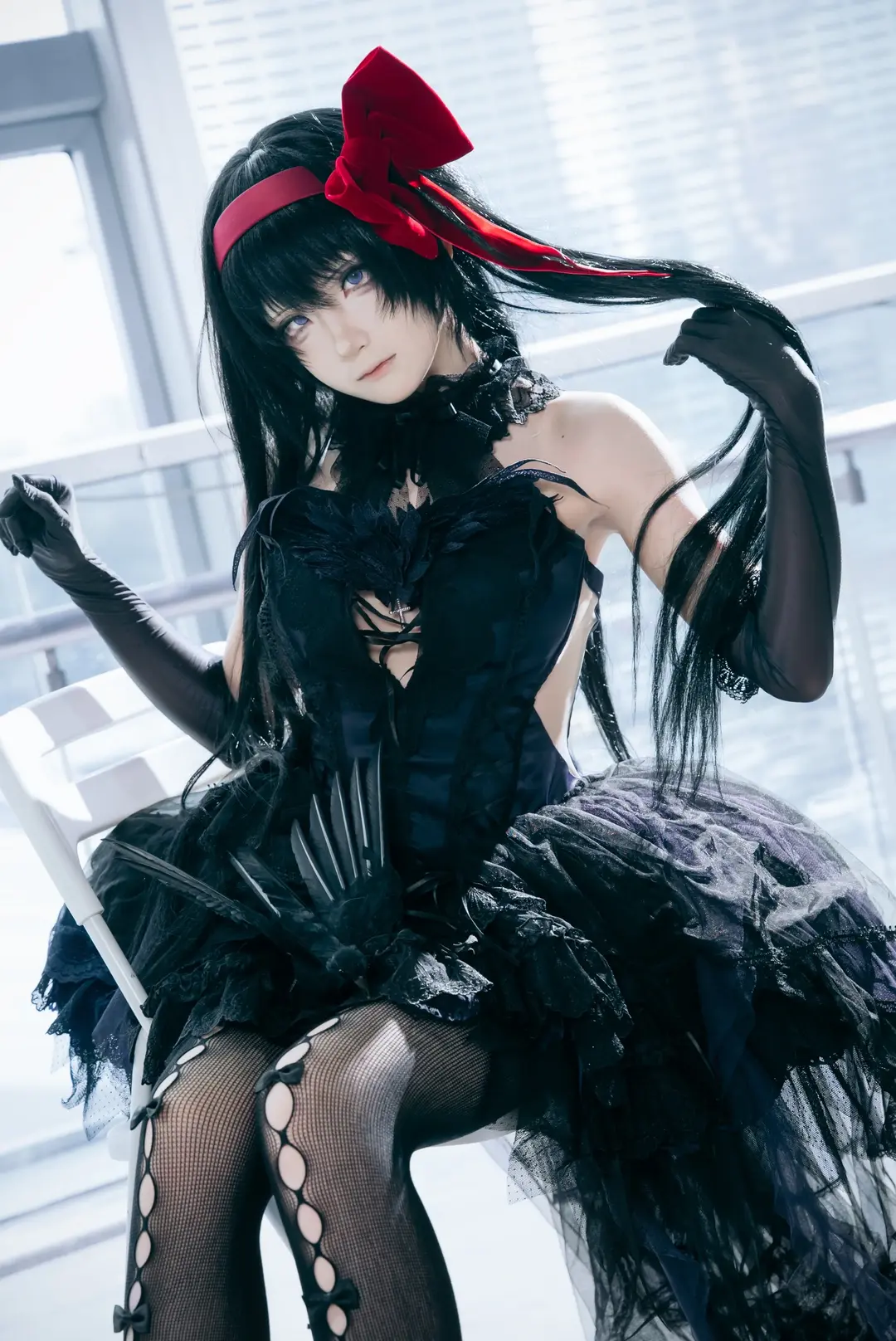 cosplay, 自由行, 暗黑哥特风, 广州CICF漫展, 网眼袜