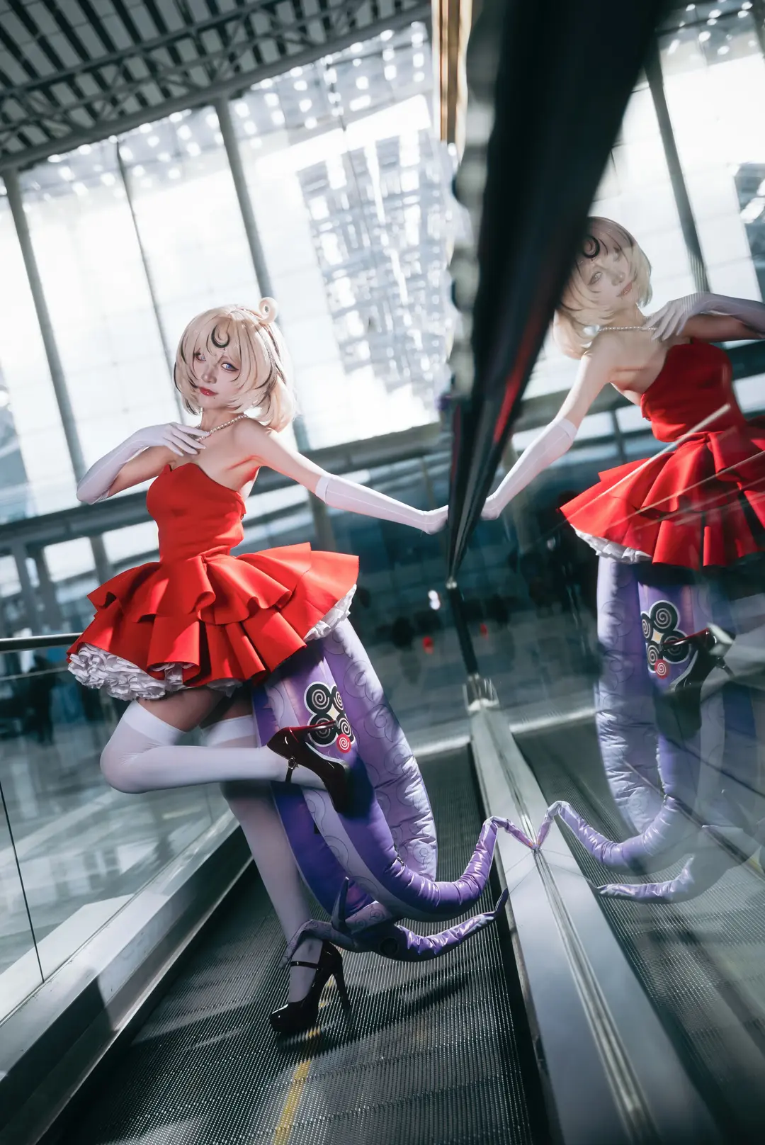 cosplay, 自由行, 暗黑哥特風, 廣州CICF漫展, 網眼襪 - 第4張