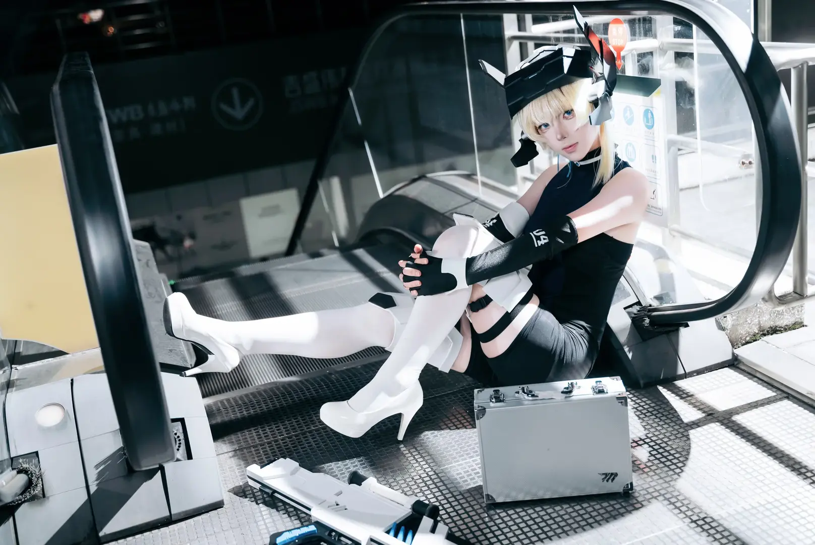 cosplay, 自由行, 暗黑哥特風, 廣州CICF漫展, 網眼襪 - 第5張