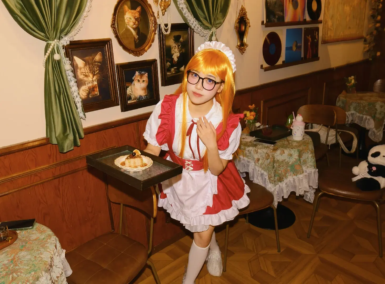 【佐倉双葉コスプレ】レトロな書斎で過ごす物憂げなアフタヌーンティーのひととき - 萧晓雾 - 4枚目
