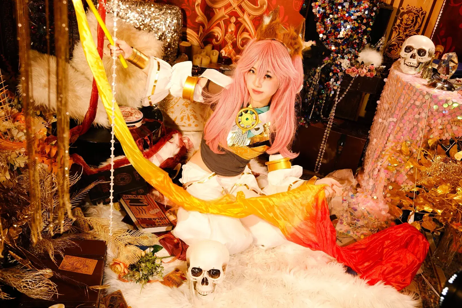 [Tamamo no Mae cosplay] Fate Mythological Mystic Code of the Sun, Tamamo-no-Mae's gorgeous debut by 萧晓雾 - Image 5