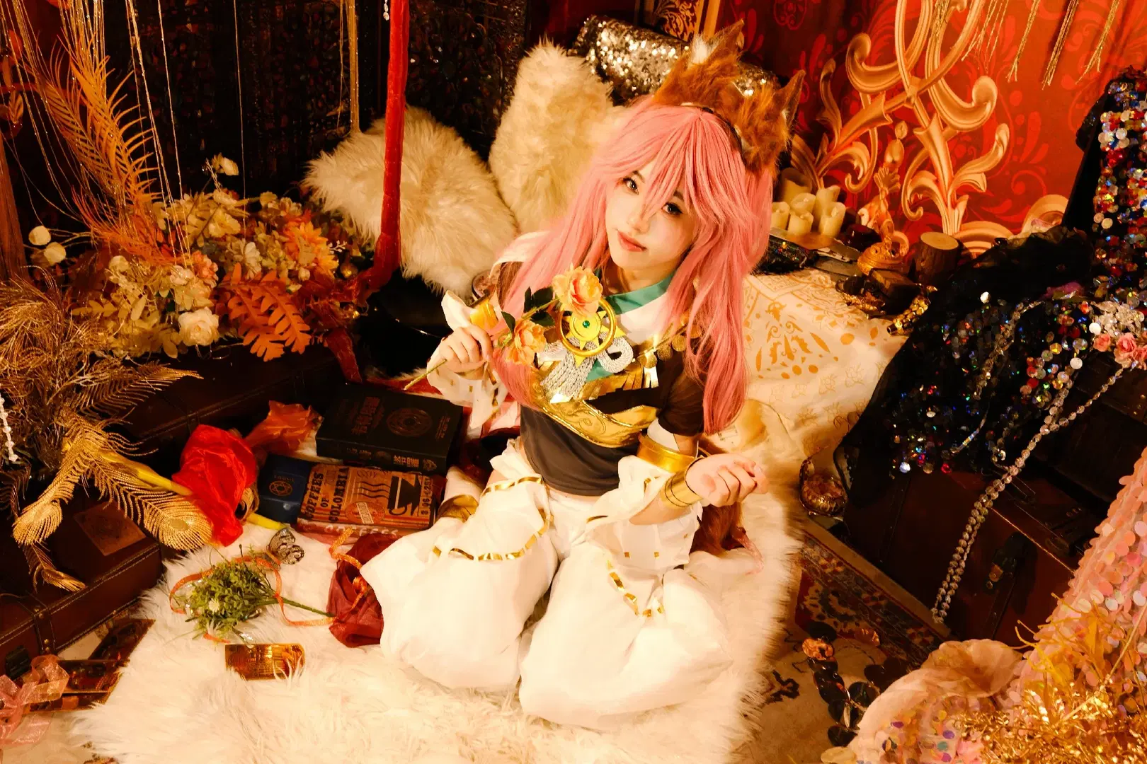 [Tamamo no Mae cosplay] Fate Mythological Mystic Code of the Sun, Tamamo-no-Mae's gorgeous debut by 萧晓雾 - Image 7