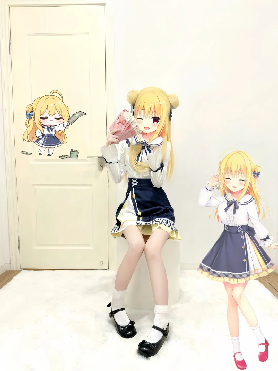 cos试衣, 和泉妃爱cos, 常轨脱离creative, 水手服cos, 妹系cos - 第2张