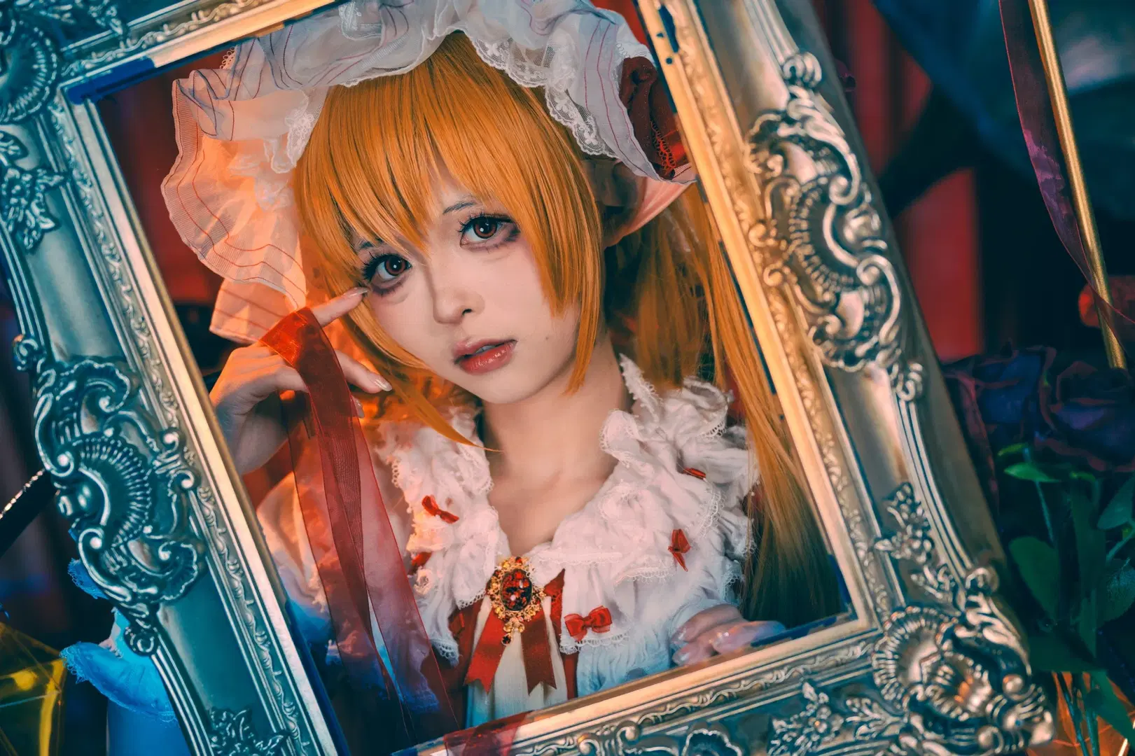 【芙蘭朵露cos】東方Project紅魔館的哥特童話風正片 - 还不够安艺 - 第3張