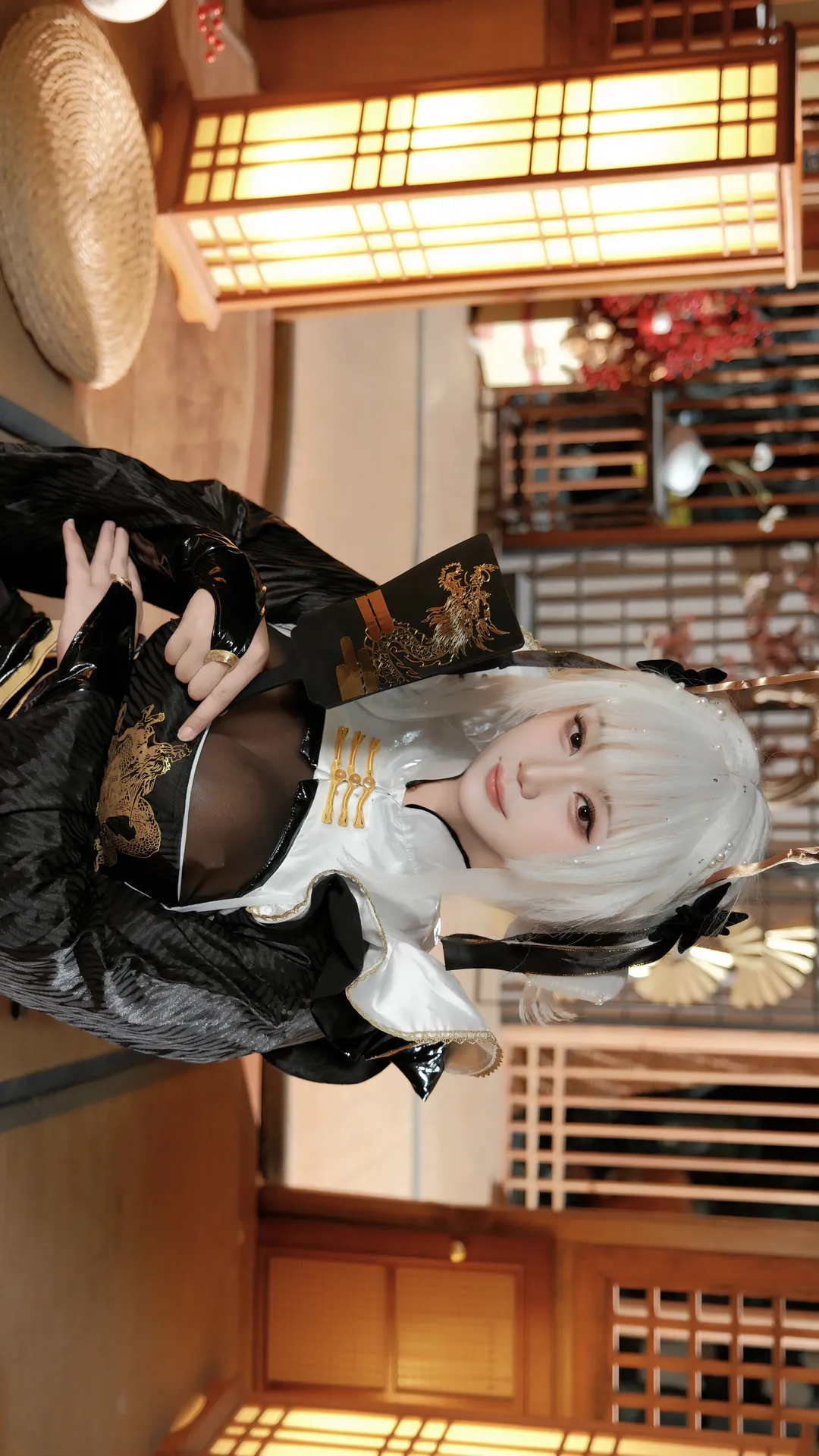 cos正片, 白兔布兰儿cos, 白丝, nikke胜利女神, 日式棚拍 - 第2张