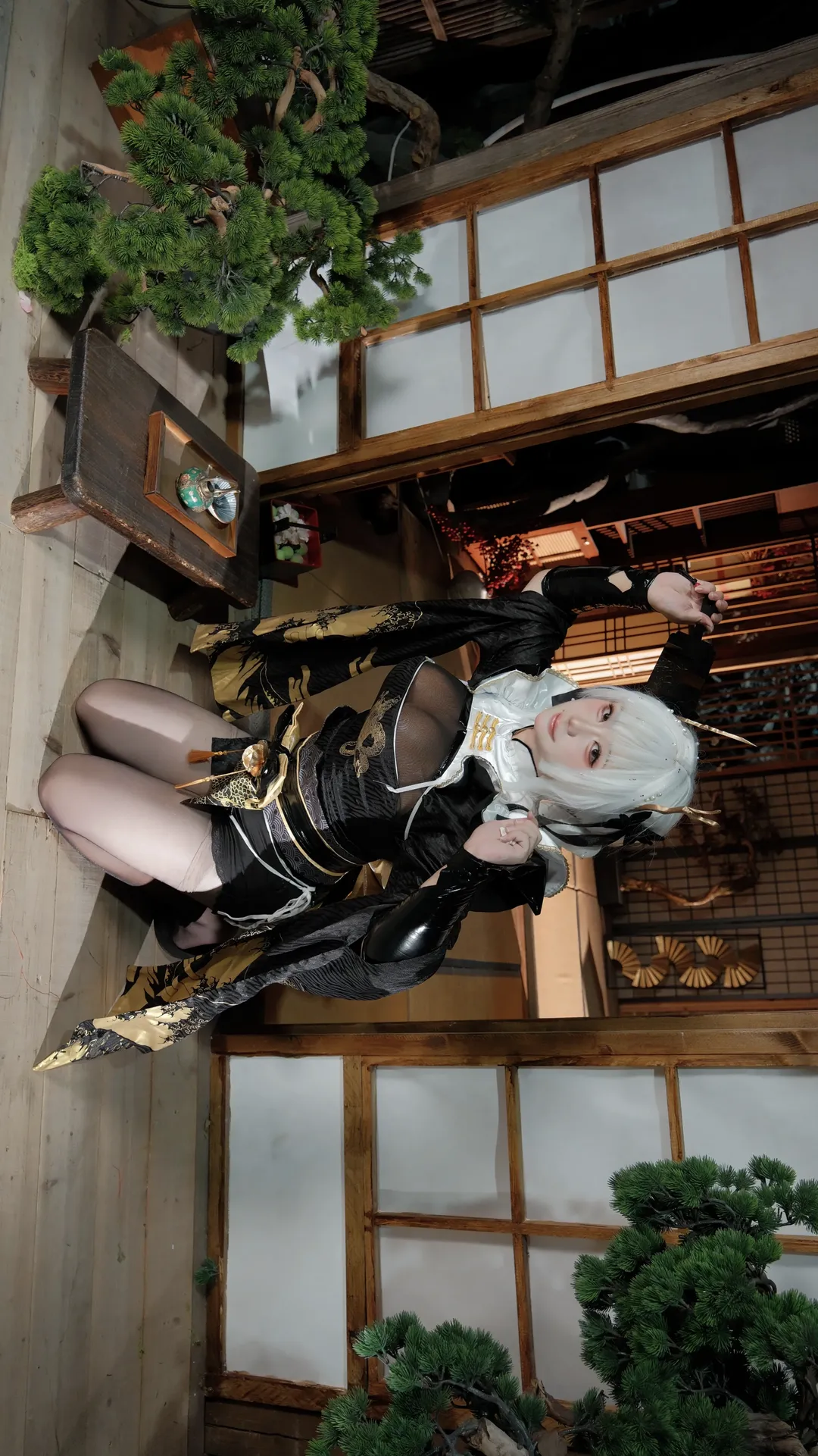 cos正片, 白兔布兰儿cos, 白丝, nikke胜利女神, 日式棚拍 - 第3张