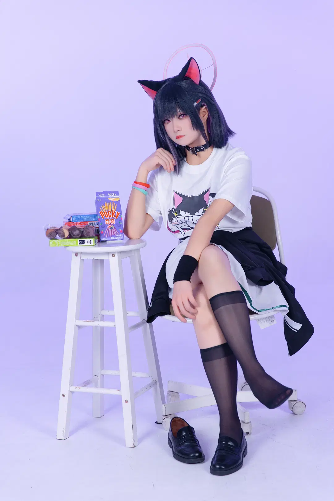 杏山和纱cos，蔚蓝档案主唱排练中的糖分补给 - 古明地_小石 - 第2张