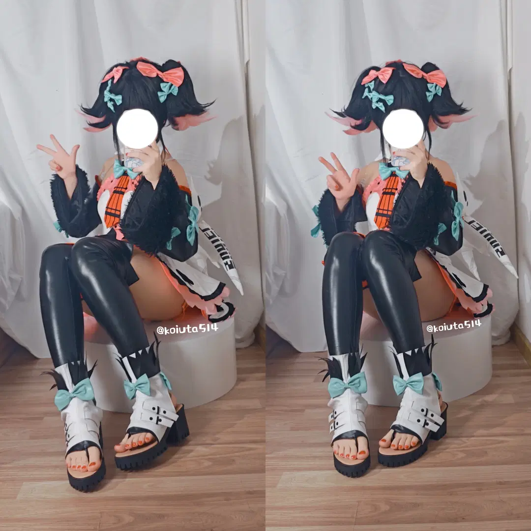 绝区零, 妄想天使, 对镜自拍, 黑丝, 南宫羽cos