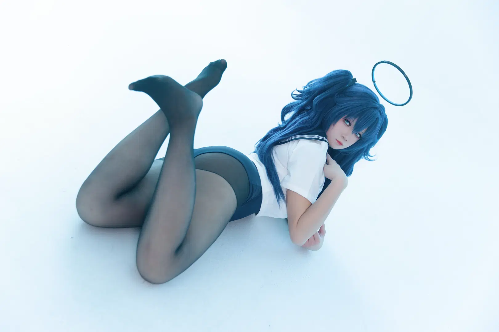【早瀨優香cos】蔚藍檔案的藍髮少女 - 古明地_小石 - 第5張