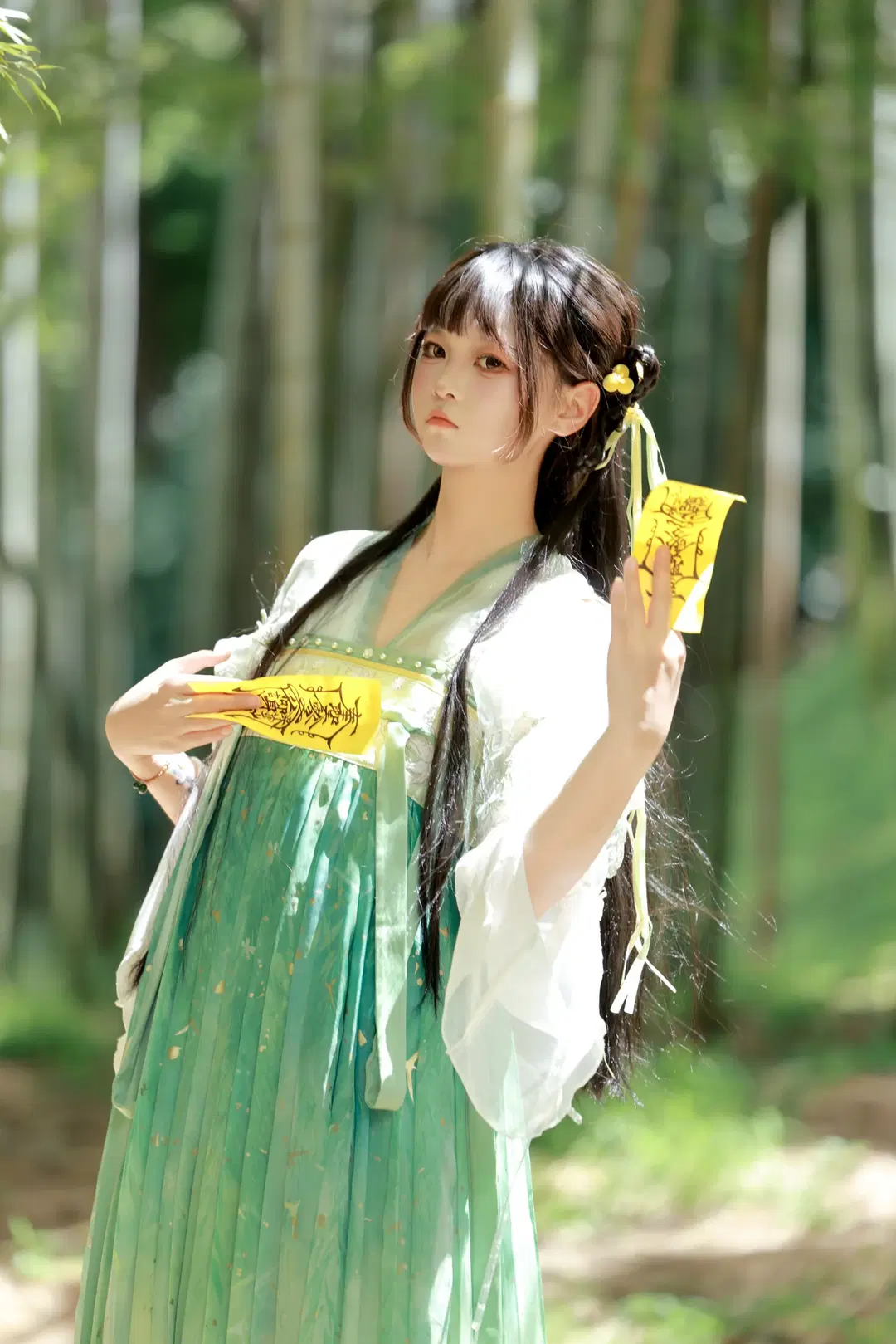 [Lin Miaomiao cosplay] Quirky Little Junior Sister: A First Ancient-Style Experience in the Bamboo Grove by 晨星 - Image 6