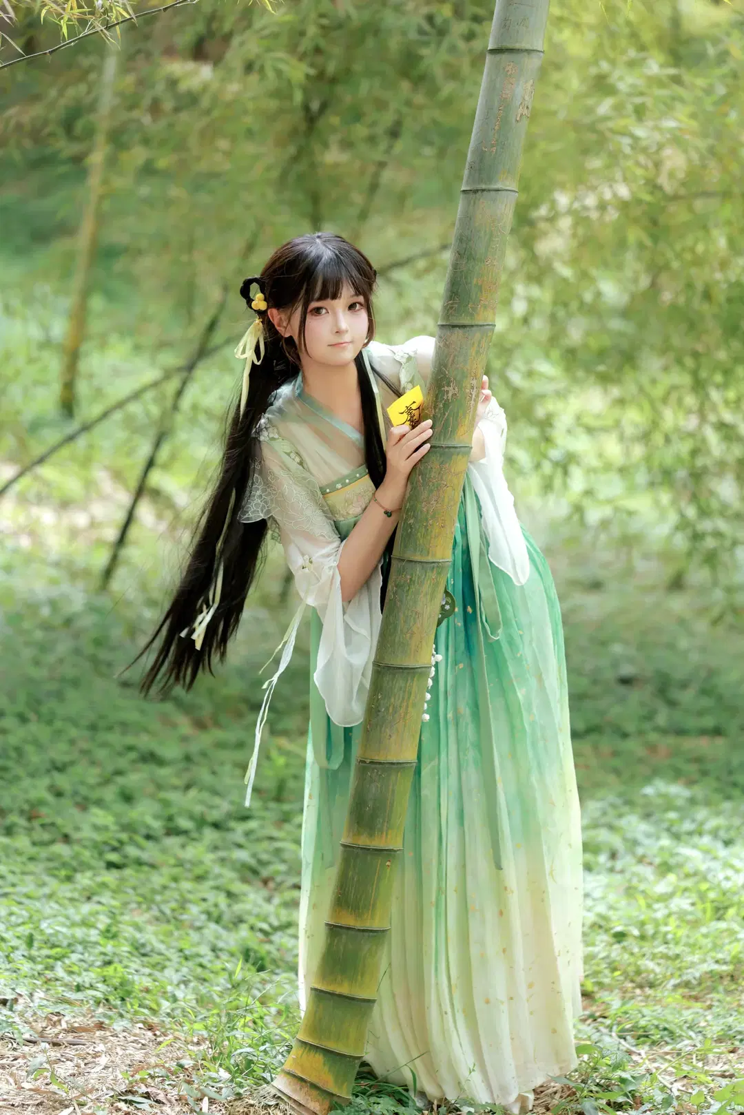 [Lin Miaomiao cosplay] Quirky Little Junior Sister: A First Ancient-Style Experience in the Bamboo Grove by 晨星 - Image 8