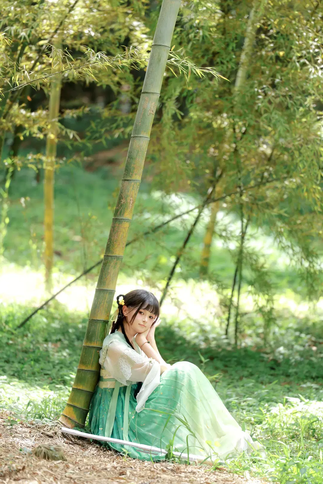 [Lin Miaomiao cosplay] Quirky Little Junior Sister: A First Ancient-Style Experience in the Bamboo Grove by 晨星 - Image 9