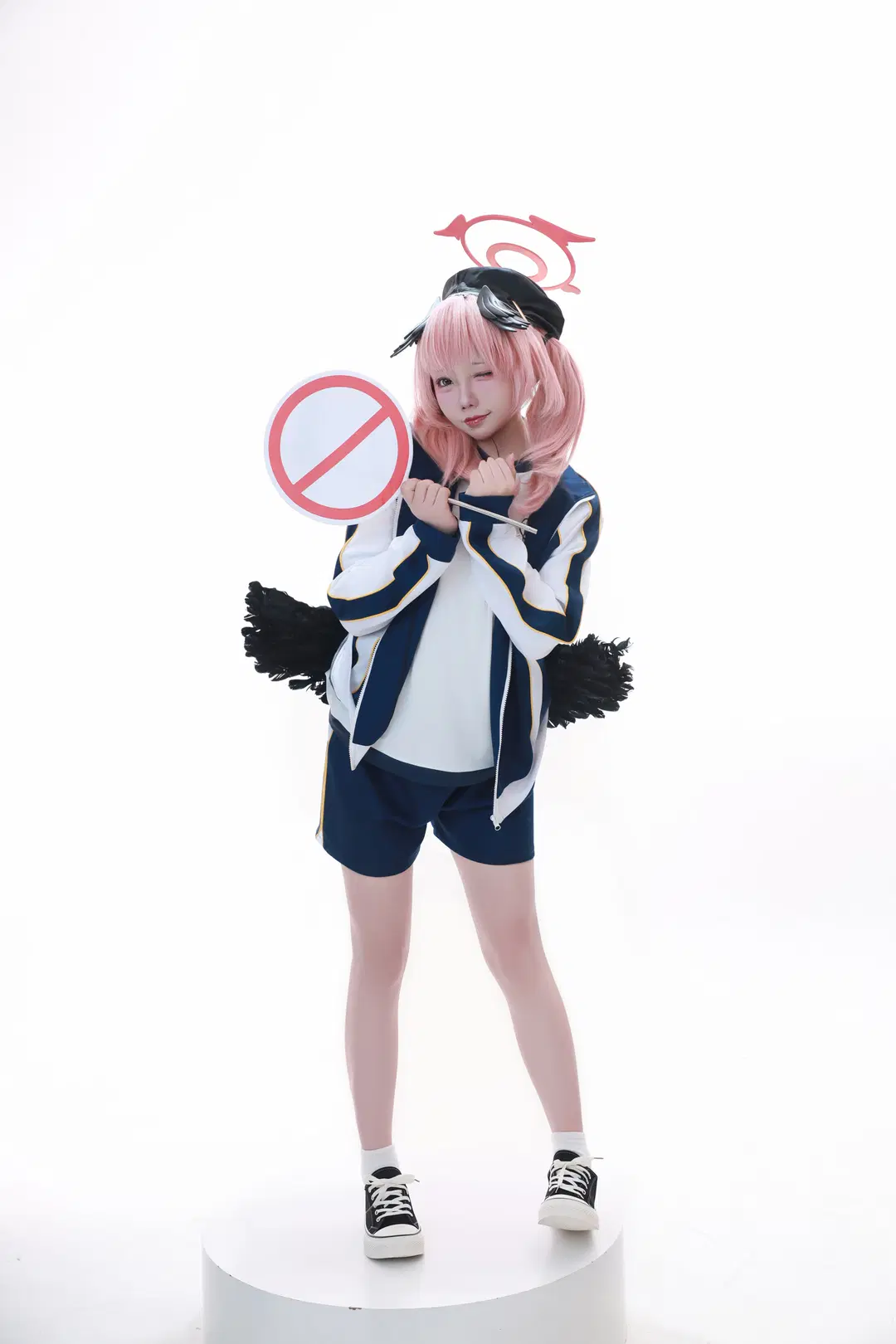 【Shimoe Koharu cosplay】Blue Archive Gymnastics Uniform White Studio Photography Log by 一只豆沙团子 - Image 5