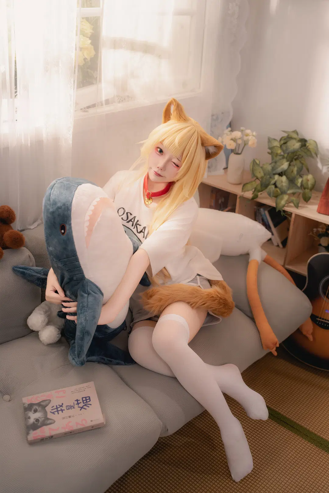 【黄豆粉cos】阳台看星星的居家猫娘 - 一只豆沙团子 - 第5张